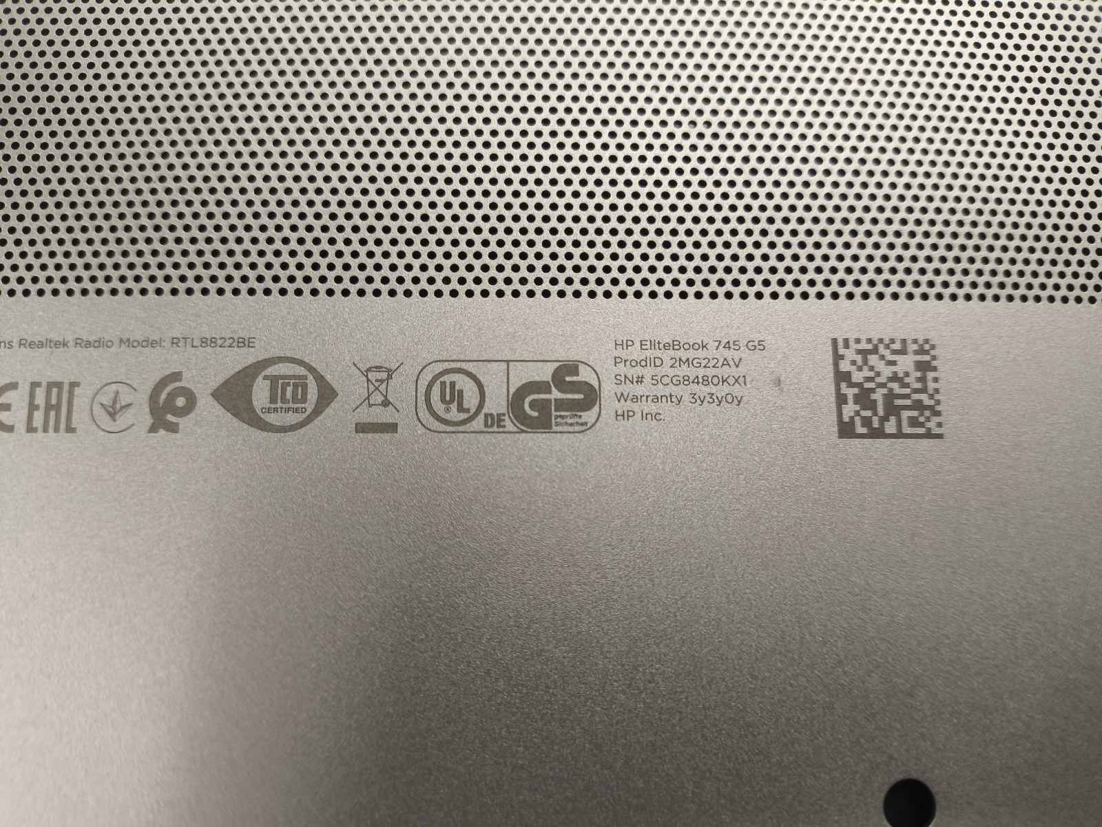 HP EliteBook 745 G5 14.0 FHD IPS, Ryzen 3 Pro 2300U 8GB 128GB SSD 0%, Palūžę vyriai. - Image 7