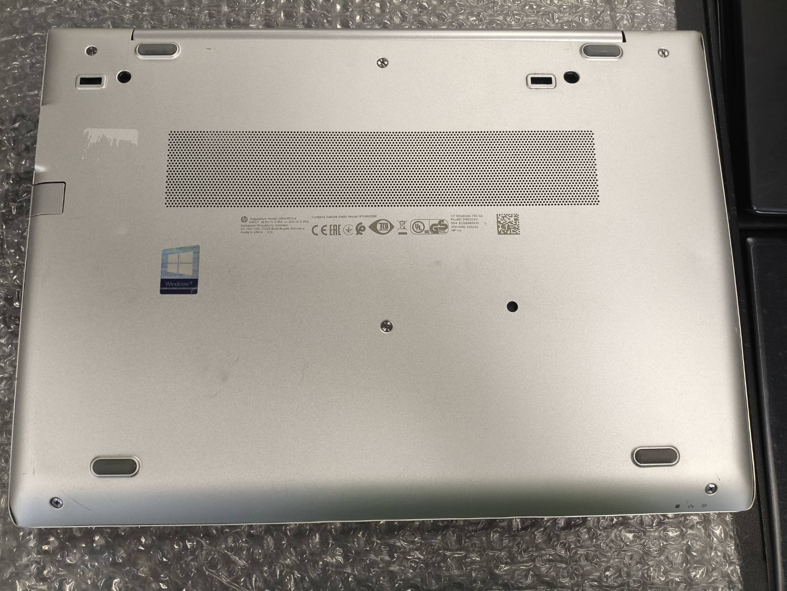 HP EliteBook 745 G5 14.0 FHD IPS, Ryzen 3 Pro 2300U 8GB 128GB SSD 0%, Palūžę vyriai. - Image 6