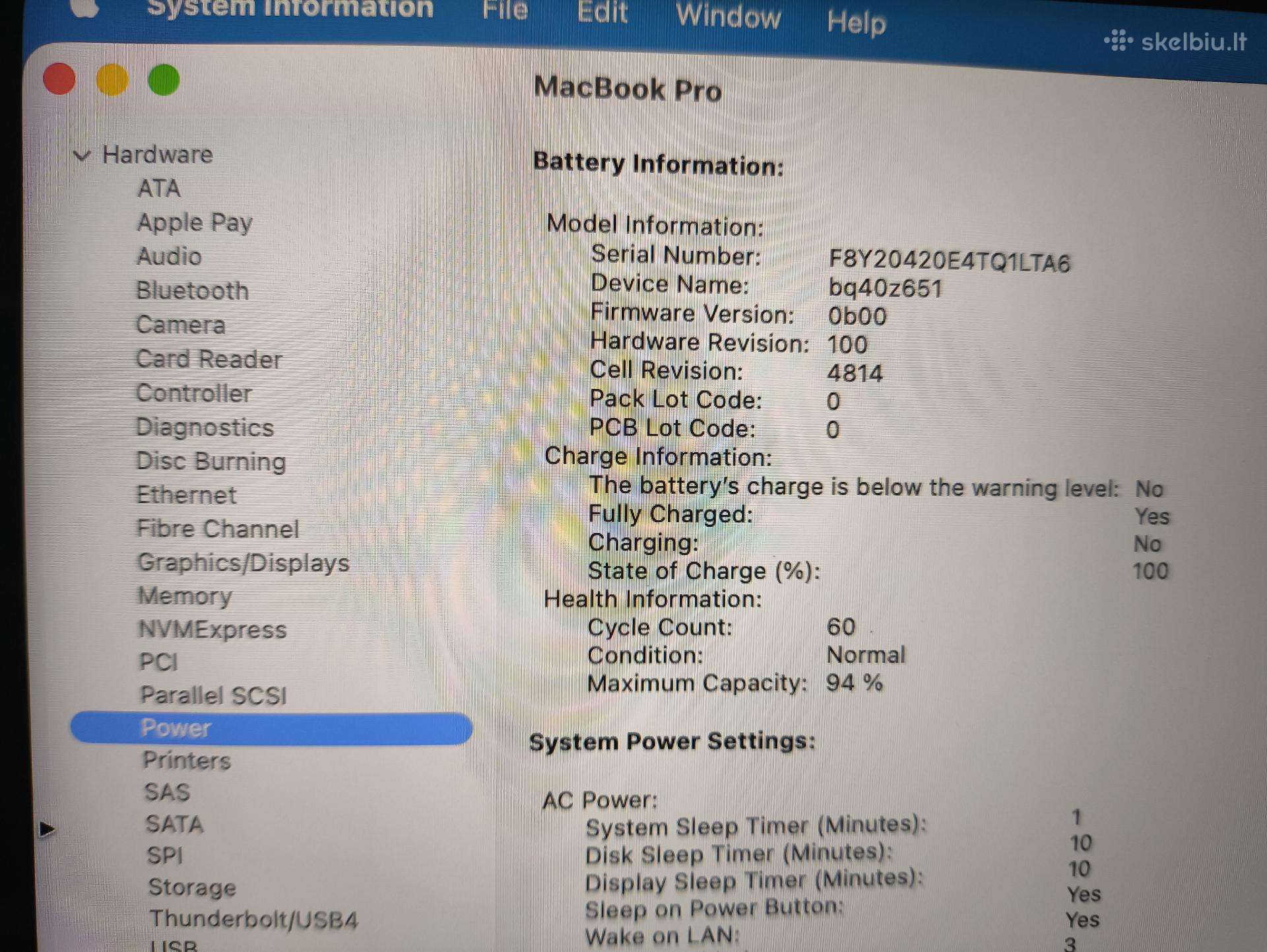 Apple MacBook Pro 14 2021 14" 3024*1964 M1 Pro 16gb 1tb SSD 10% Baterija A Grade 10% - Image 9