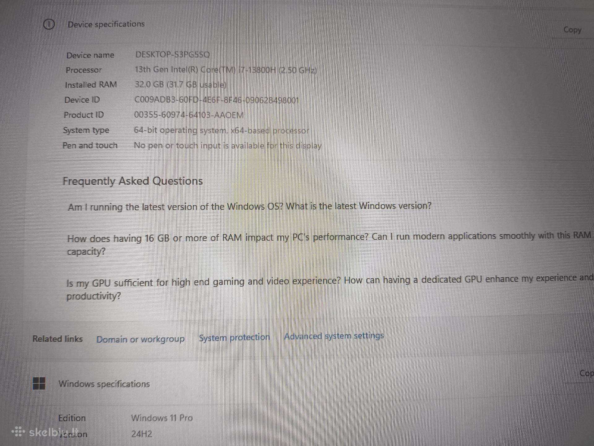 Dell Precision 3581 15.6 FHD+i7-13800h 32GB 512GB RTX Ada A500 4GB GDDR6 27% 12 Mėnesių garantija - Image 4