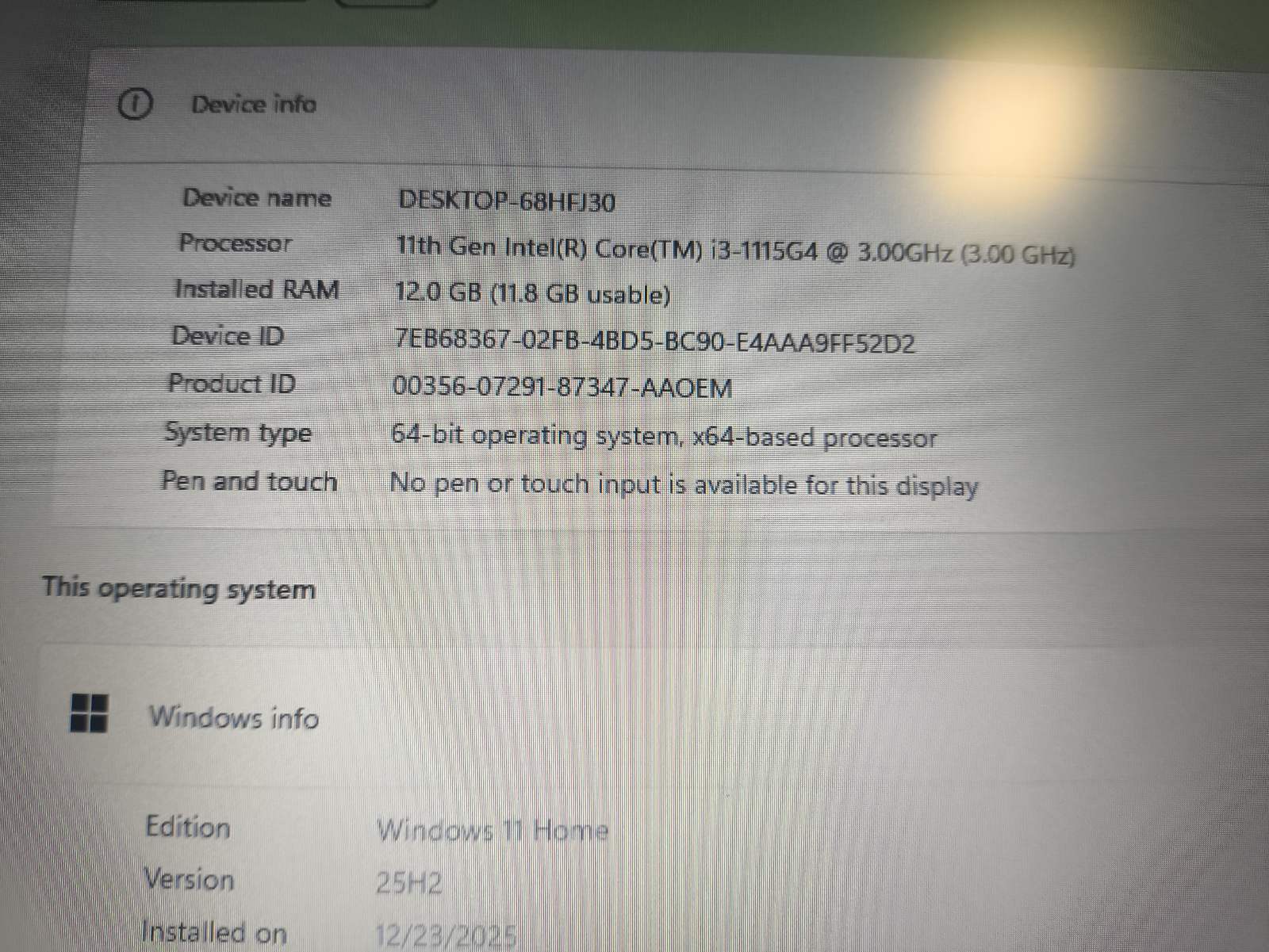 Acer Aspire 3 A315-58 15.6 Fhd i3-1115g4 12gb 256gb SSD 6% - Image 4