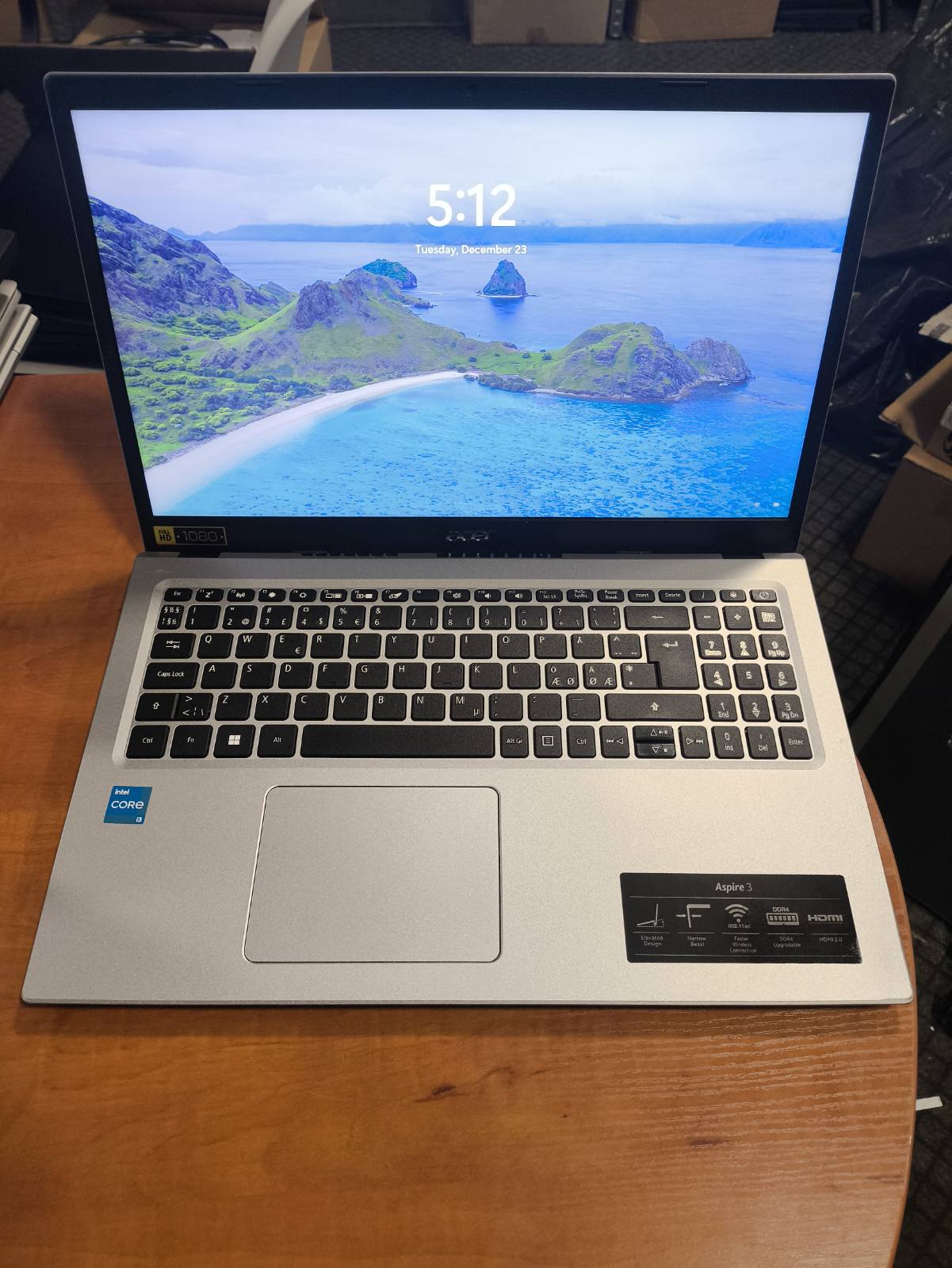 Acer Aspire 3 A315-58 15.6 Fhd i3-1115g4 12gb 256gb SSD 6%