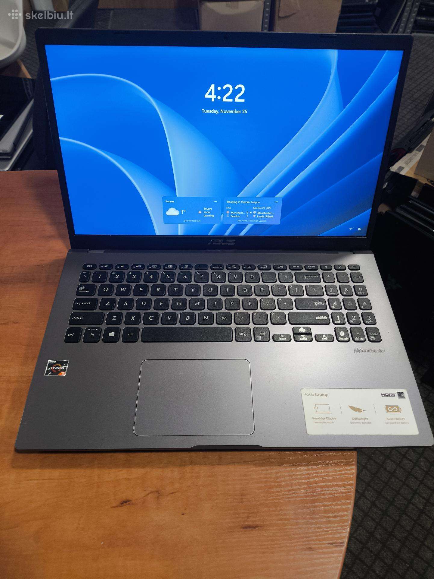 asus D509DA 15.6 Fhd Ryzen 3 2200u 8gb 256gb SSD 31%