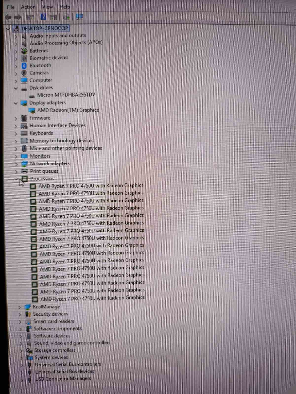 Lenovo Thinkpad T14s Fhd Ips 400 Nit ekranas Ryzen 7 4750u 16gb 256gb 11%, ekrane yra baltas taškelis - Image 5