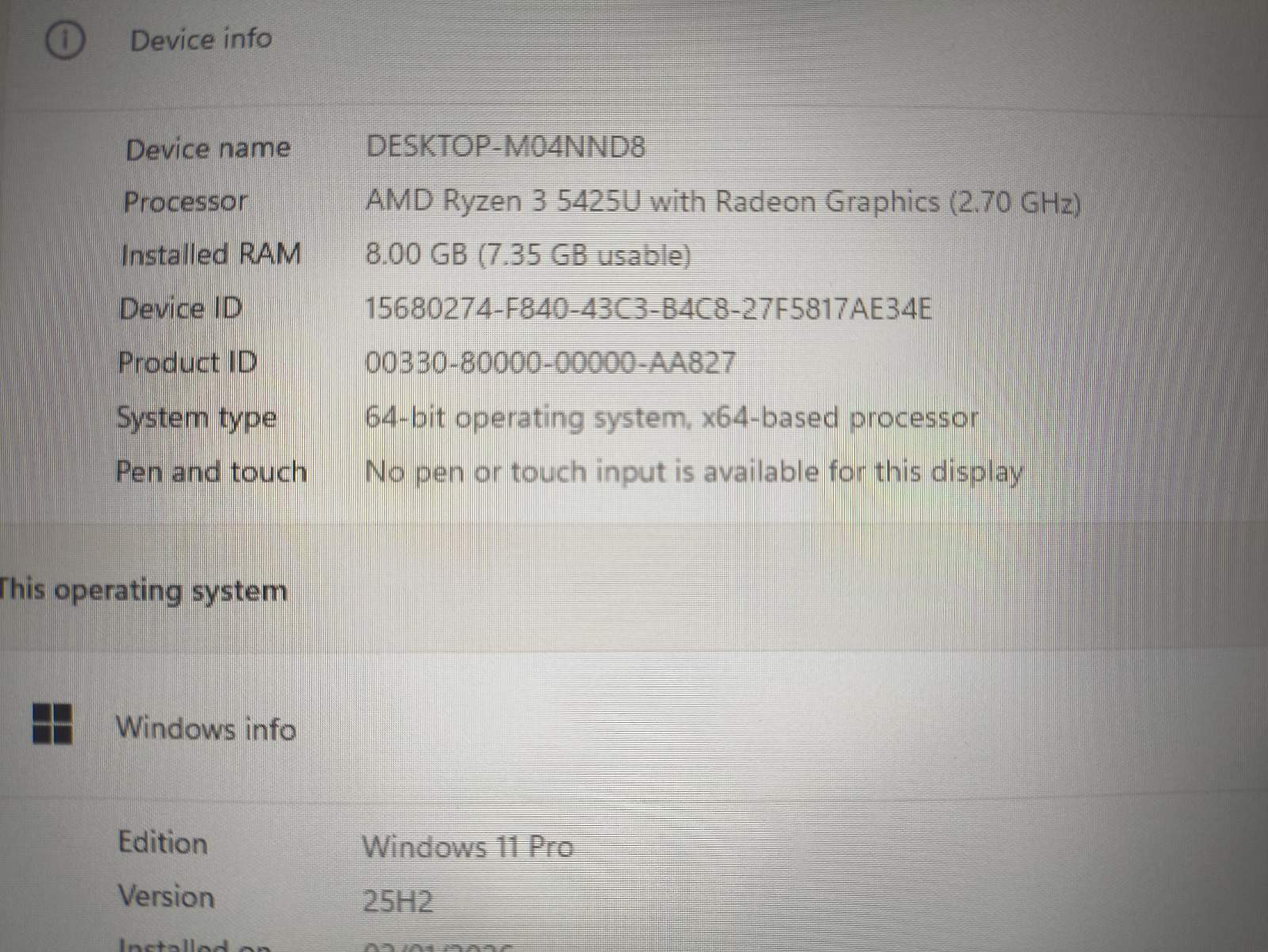 HP 245 G9 14" Fhd Ips Ryzen 3 5425u 8gb 3200MHz, antras lizdas laisvas 1TB SSD, 0% baterijos susidėvėjimas - Image 4