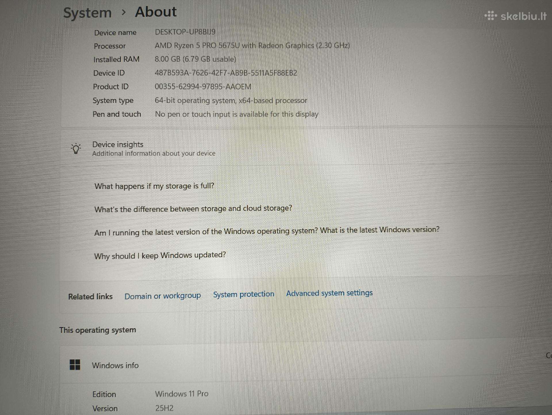 Lenovo Thinkpad L15 Gen 3 15.6 Fhd Ips R5 5675u 8gb 256gb 6% - Image 4