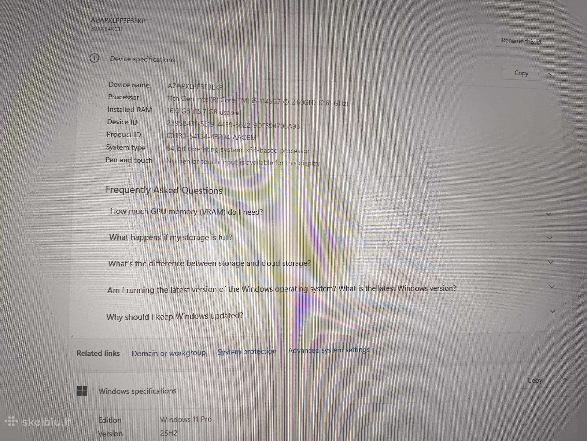 Lenovo Thinkpad Carbon Gen 9 14.0 FHD 500 Nit i5-1145g7 16gb 256gb 30% - Image 4