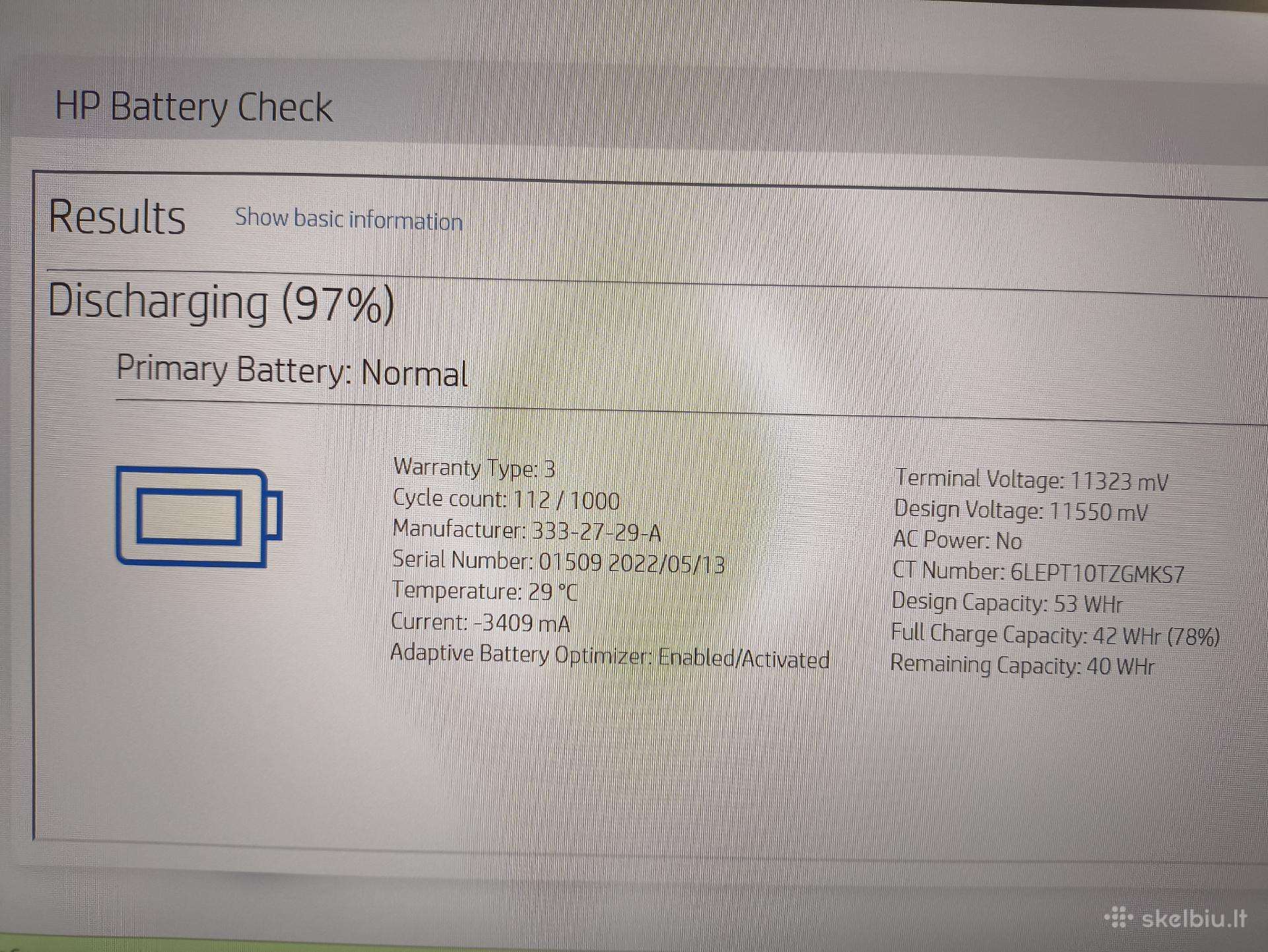 HP EliteBook 840 G8 14.0 Fhd Ips i7-1185g7 32gb RAM 22% - Image 6