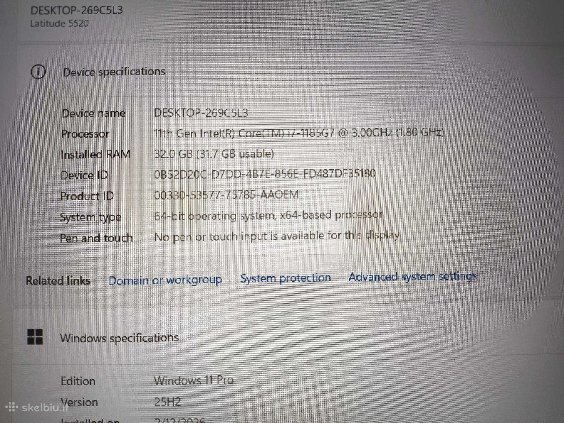 Dell Precision 3470 14.0 Fhd Ips i7-1260p 32gb 1tb SSD Nvidia Quadro T550 4GB 32% - Image 4