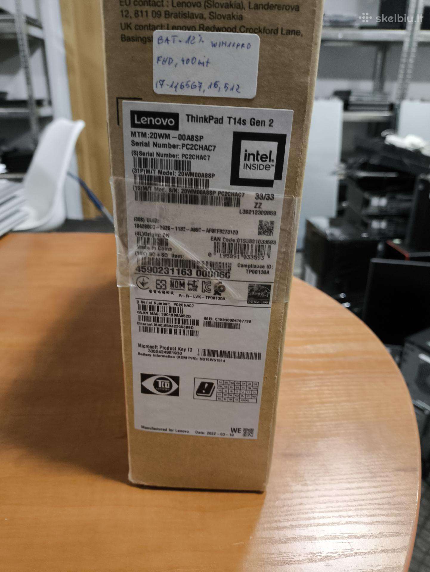 Lenovo ThinkPad T14s 2nd Gen Fhd IPS i7-1165g7 16gb 512gb 12% - Image 4