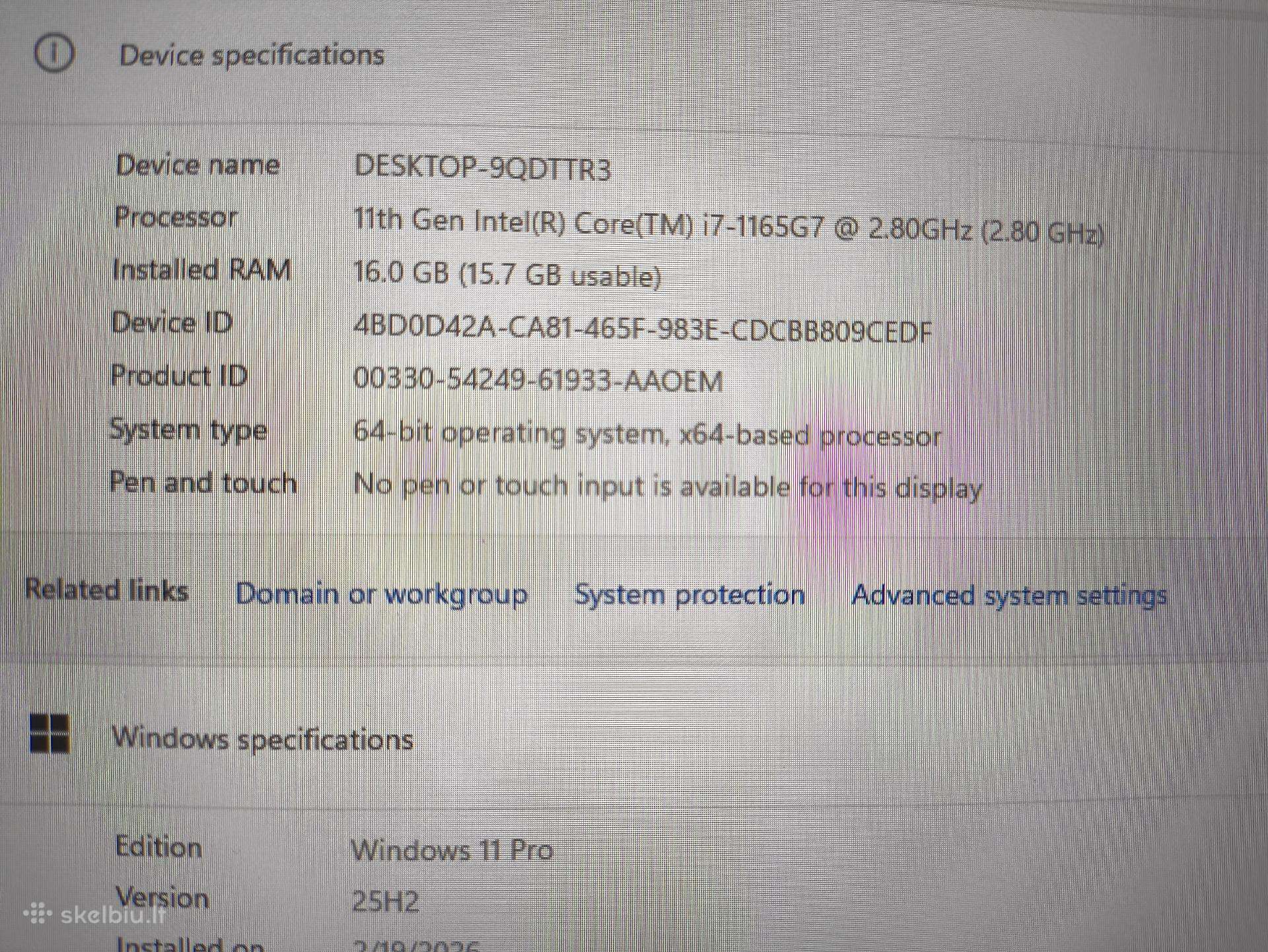 Lenovo ThinkPad T14s 2nd Gen Fhd IPS i7-1165g7 16gb 512gb 12% - Image 6