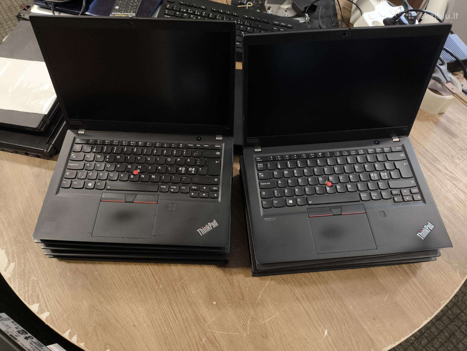 Lenovo Thinkpad T14s FHD IPS Ryzen 7 4750U 16gb 512gb SSD DIDMENA - 12 vnt kompiuterių su krovikliais - Image 11