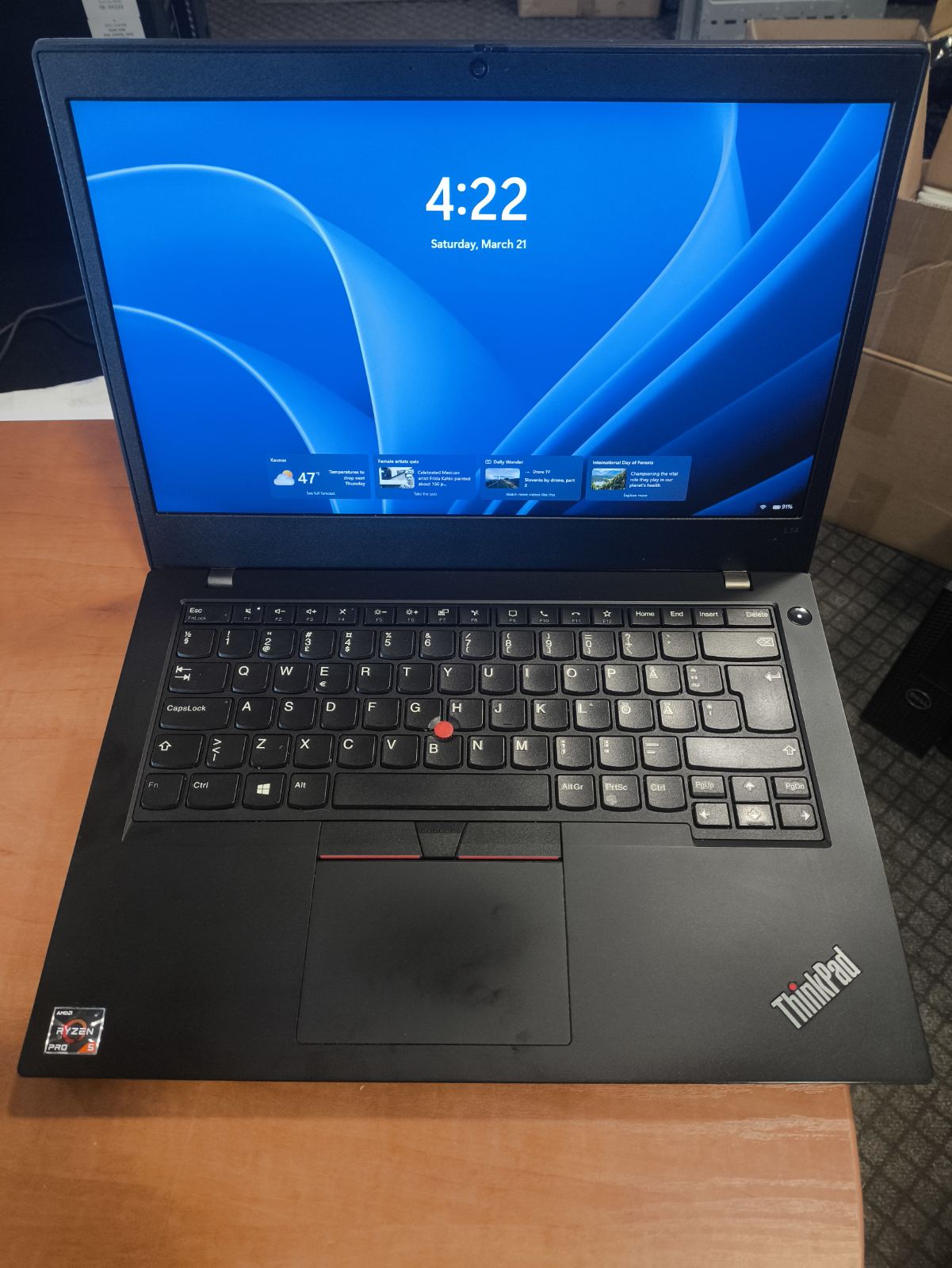 Lenovo Thinkpad L14 Gen 2 FHD IPS RYZEN 5650U 12GB 256GB 6%
