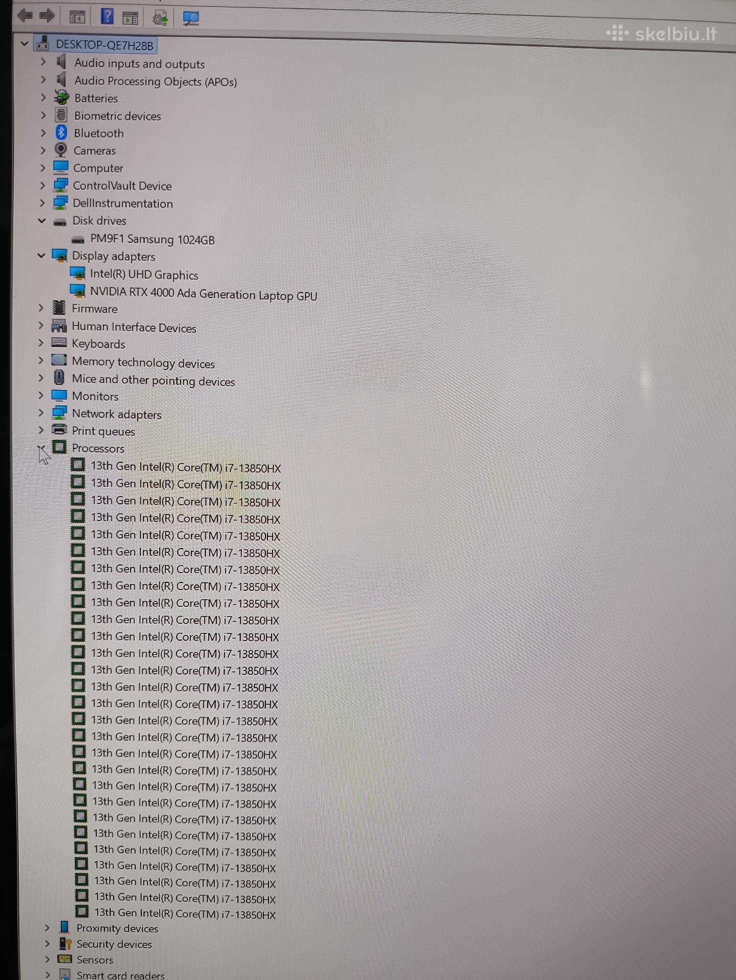 Dell Precision 7680 16" 4k+ Ts Oled i7-13850hx 64gb Rtx Ada A4000 12gb - Image 5