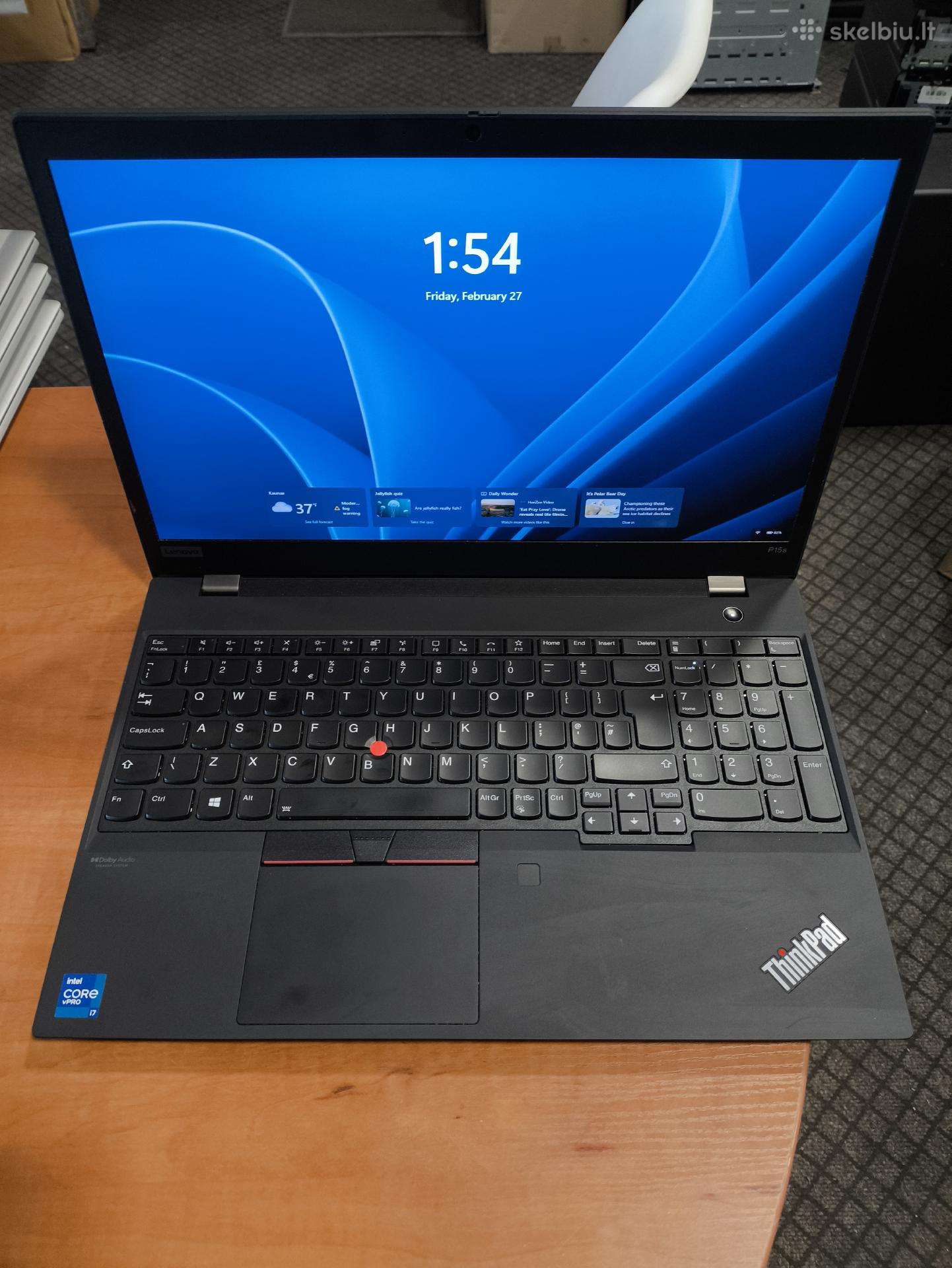 Thinkpad P15s Gen2 15.6 Fhd Ips i7-1185g7 32gb RAM 22%