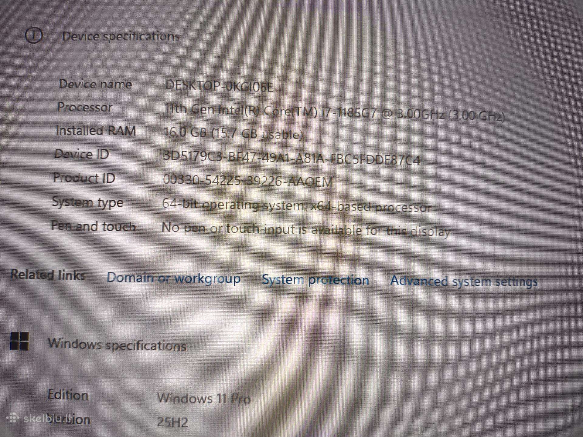 Thinkpad P15s Gen2 15.6 Fhd Ips i7-1185g7 32gb RAM 22% - Image 5