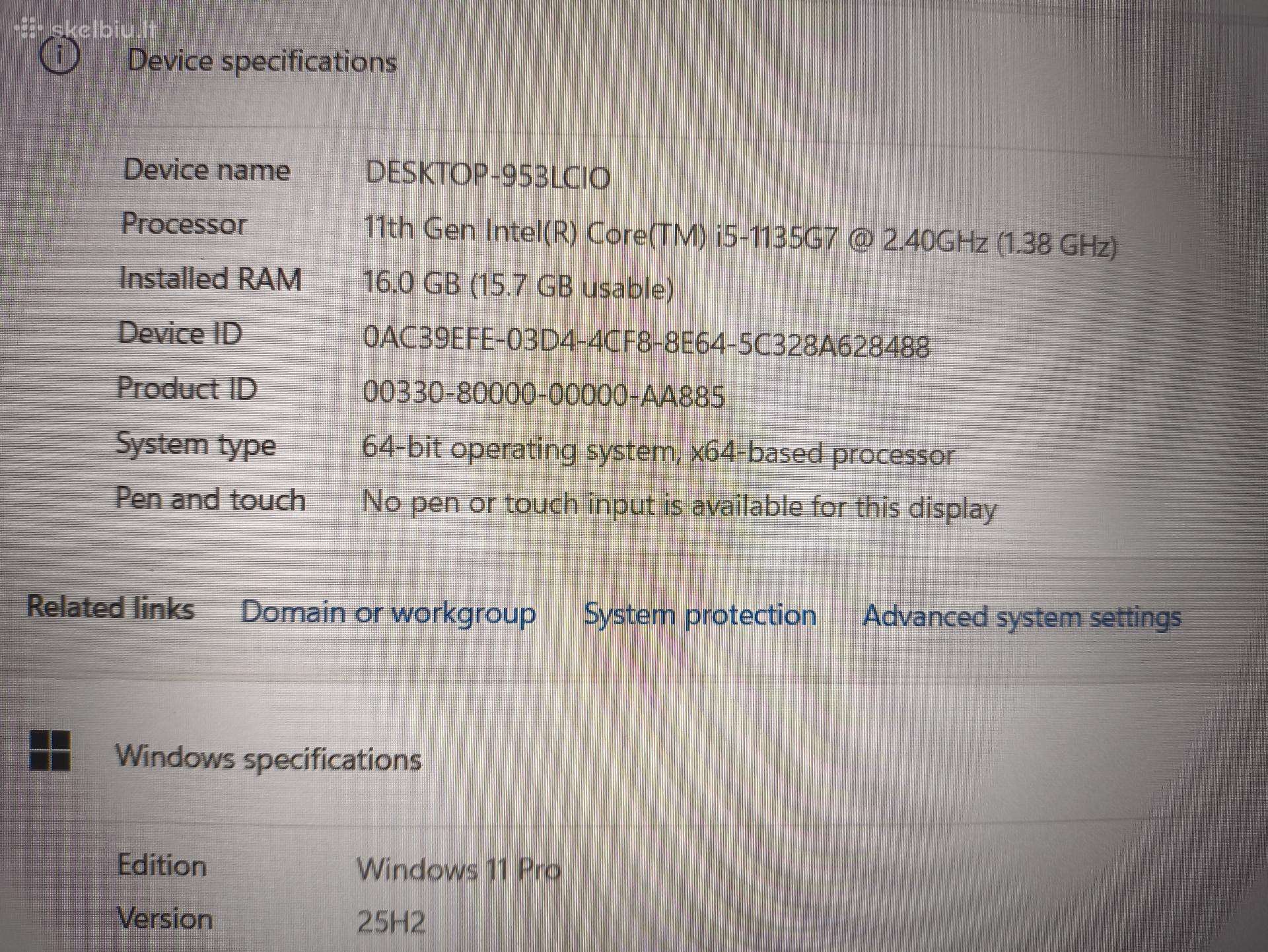 Dell Precision 3560 15.6 FHD IPS i5-1135G7 16GB 256GB SSD Nvidia Quadro T500 2GB 10% - Image 4