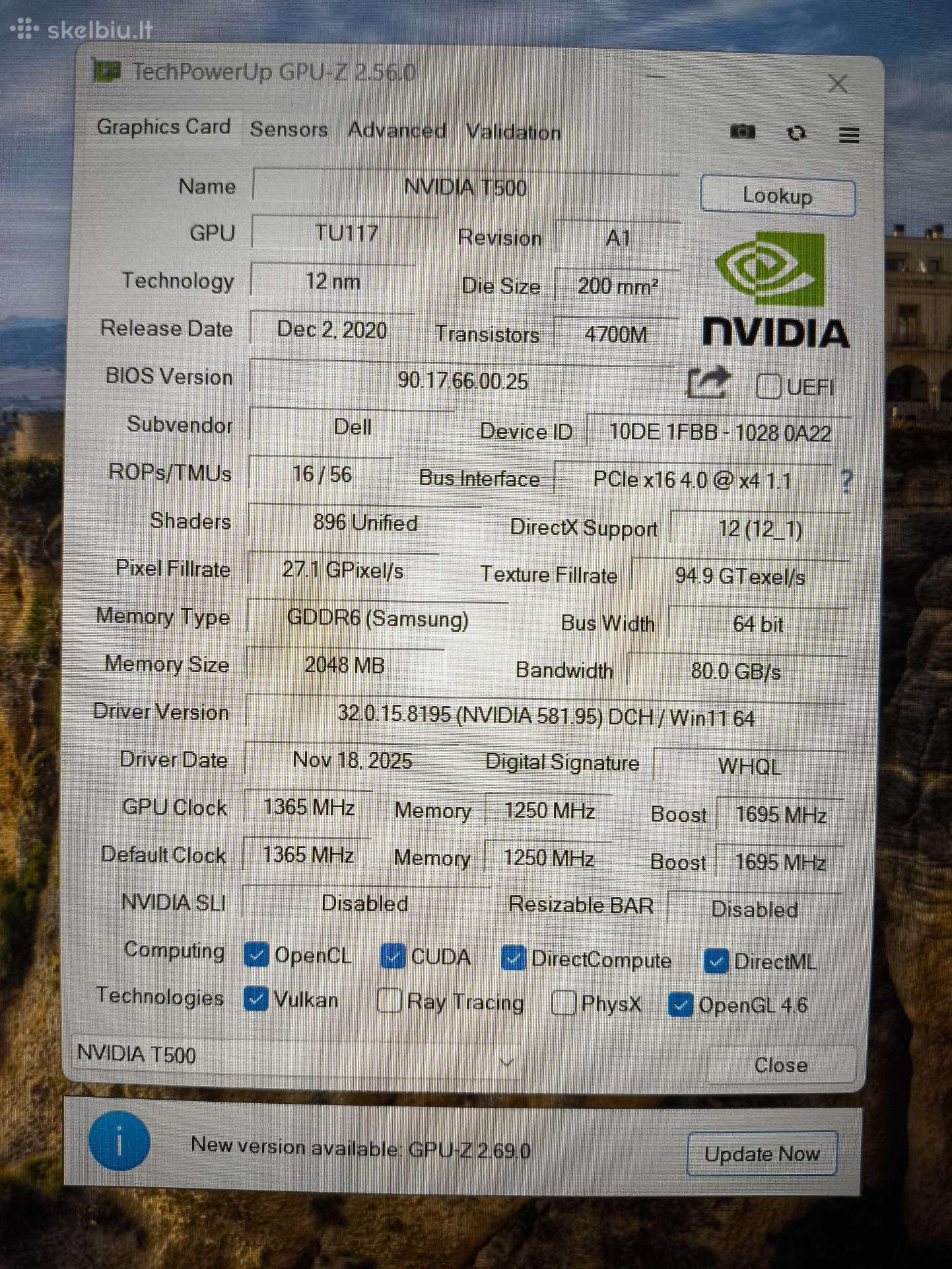 Dell Precision 3560 15.6 FHD IPS i5-1135G7 16GB 256GB SSD Nvidia Quadro T500 2GB 10% - Image 6