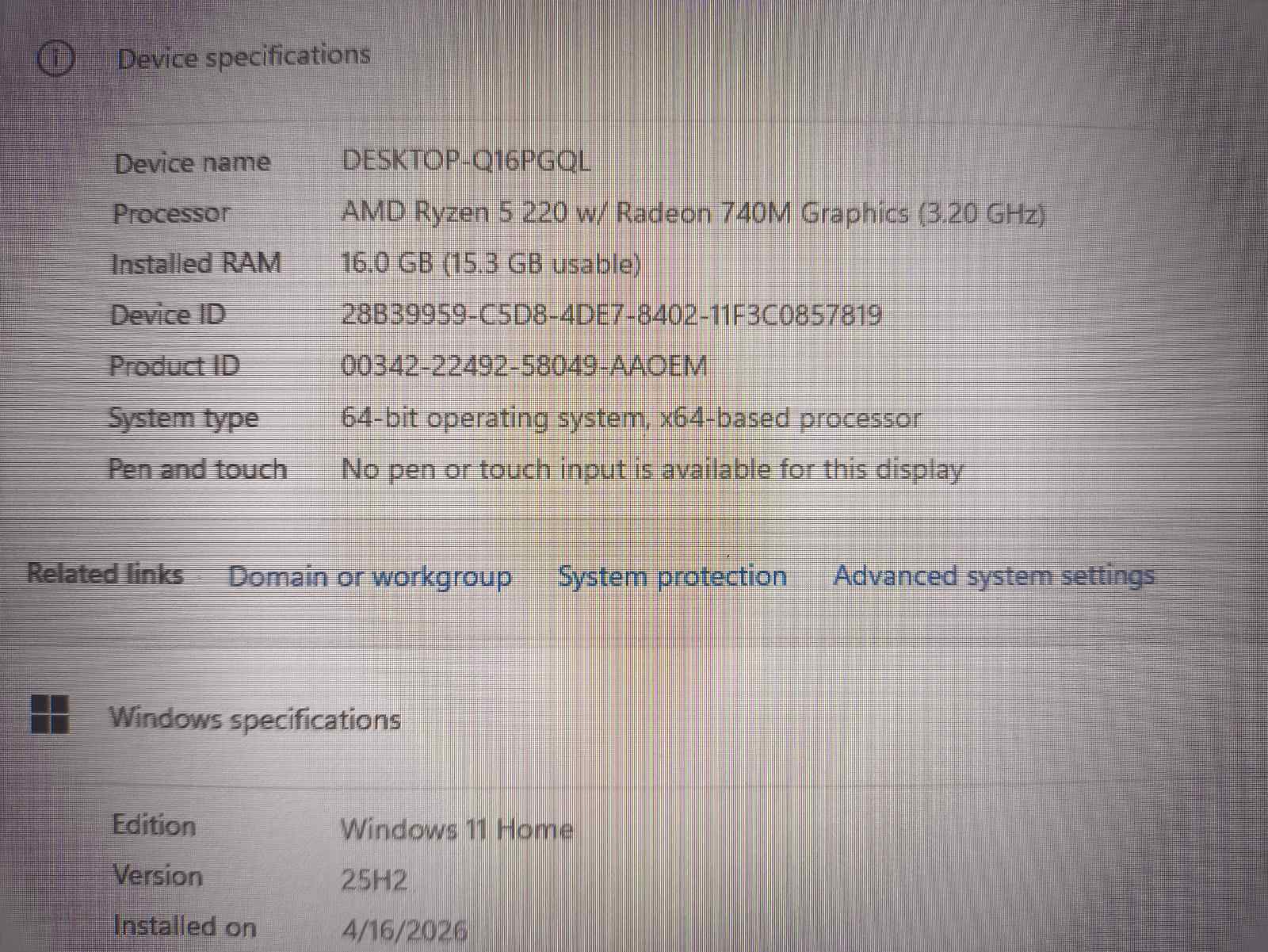 Asus Vivobook S16 M3607 16.0 FHD+ IPS Ryzen 5 220 16GB 512GB garantija iki 2027-10-14 - Image 4