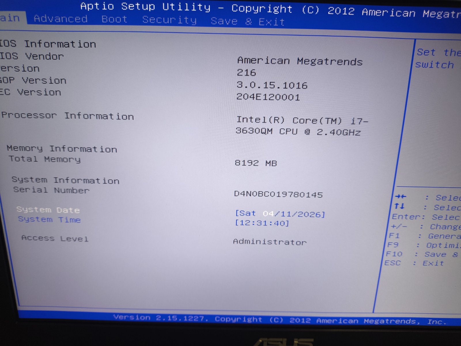 Asus N56VZ 15.6 FHD i7-3630QM 8GB 750GB HDD 8% A Grade - Image 4