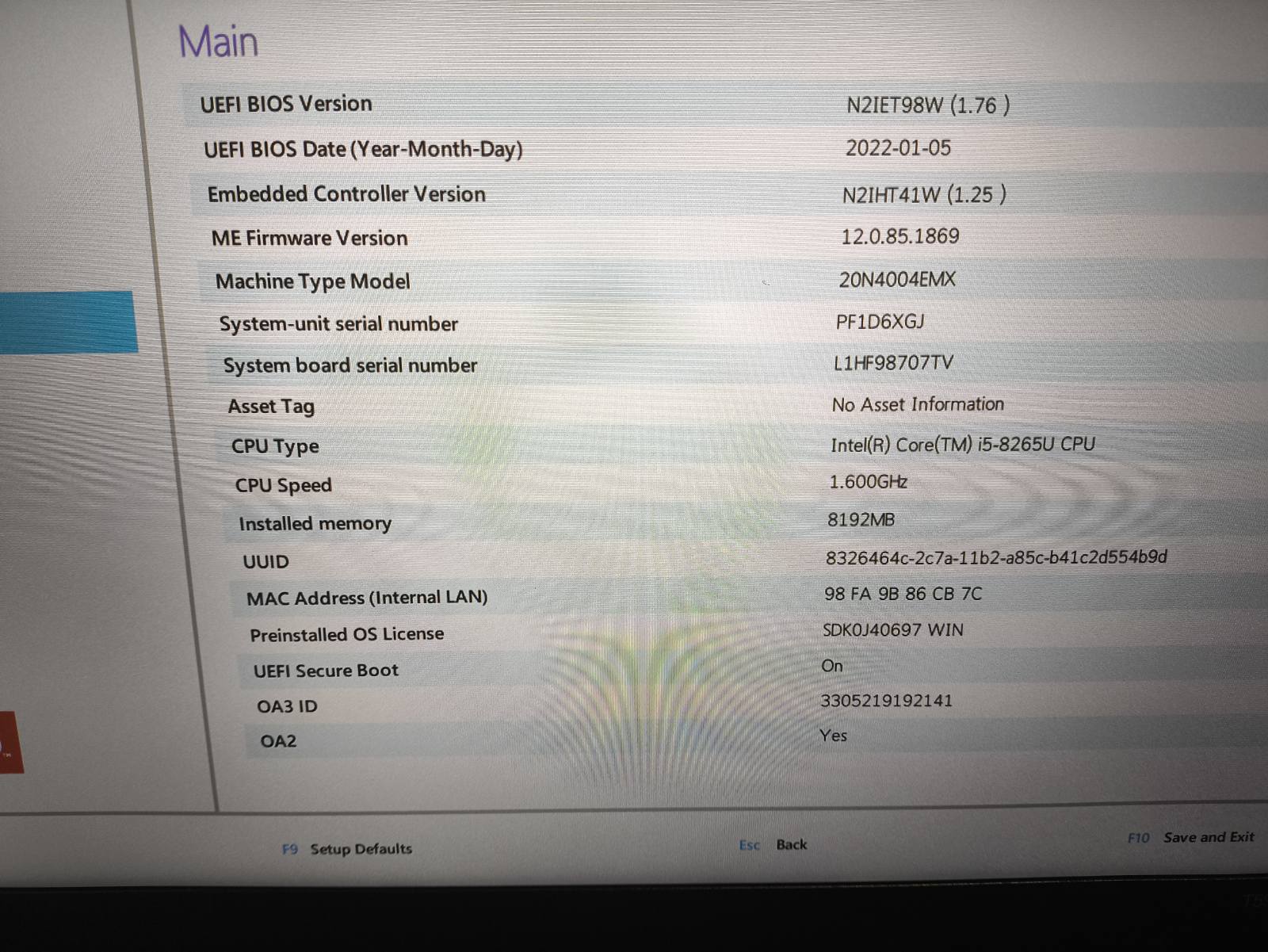 Lenovo Thinkpad T590 15.6 Fhd Ips i5-8265u 8-16gb RAM 256gb SSD 0% - Image 4