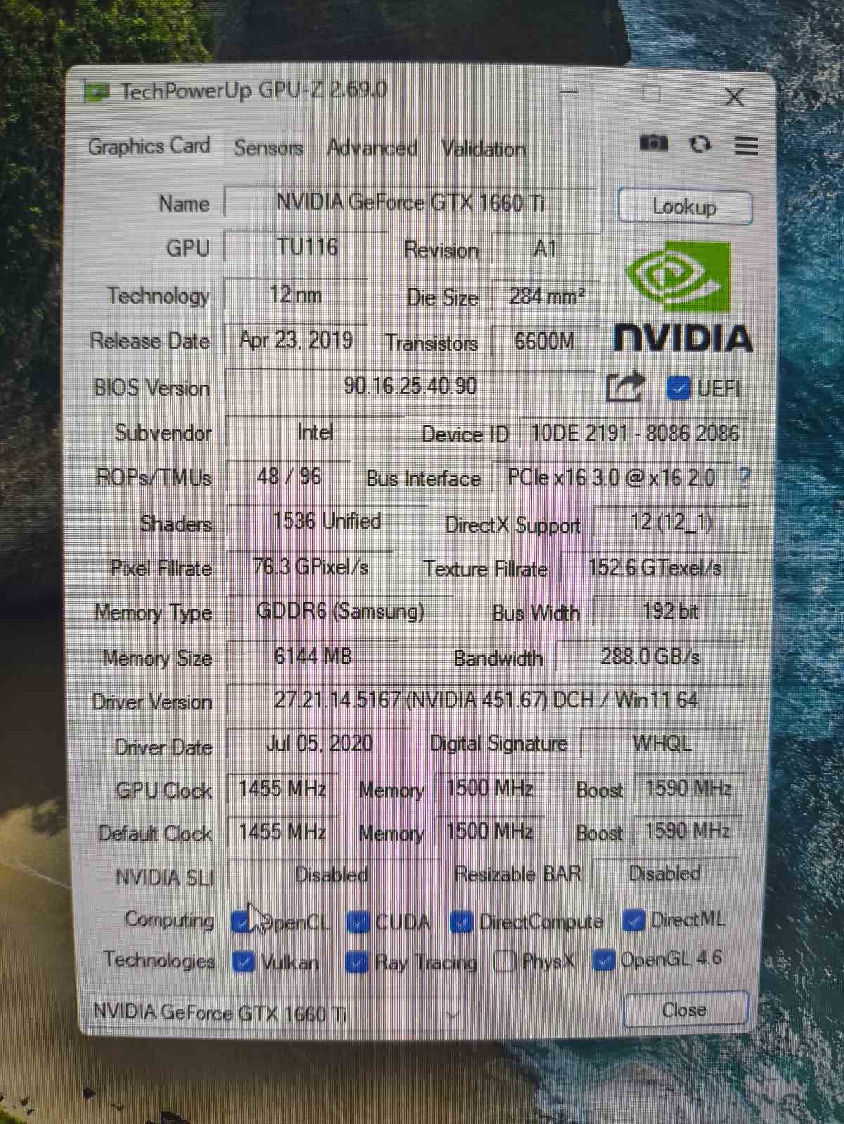 Intel Regulatory model QC7 15.6 FHD IPS 144Hz i7-9750H 16GB 512GB SSD GTX 1660 Ti 6GB Nėra baterijos, Neveikia ausinių lizdas. - Image 7