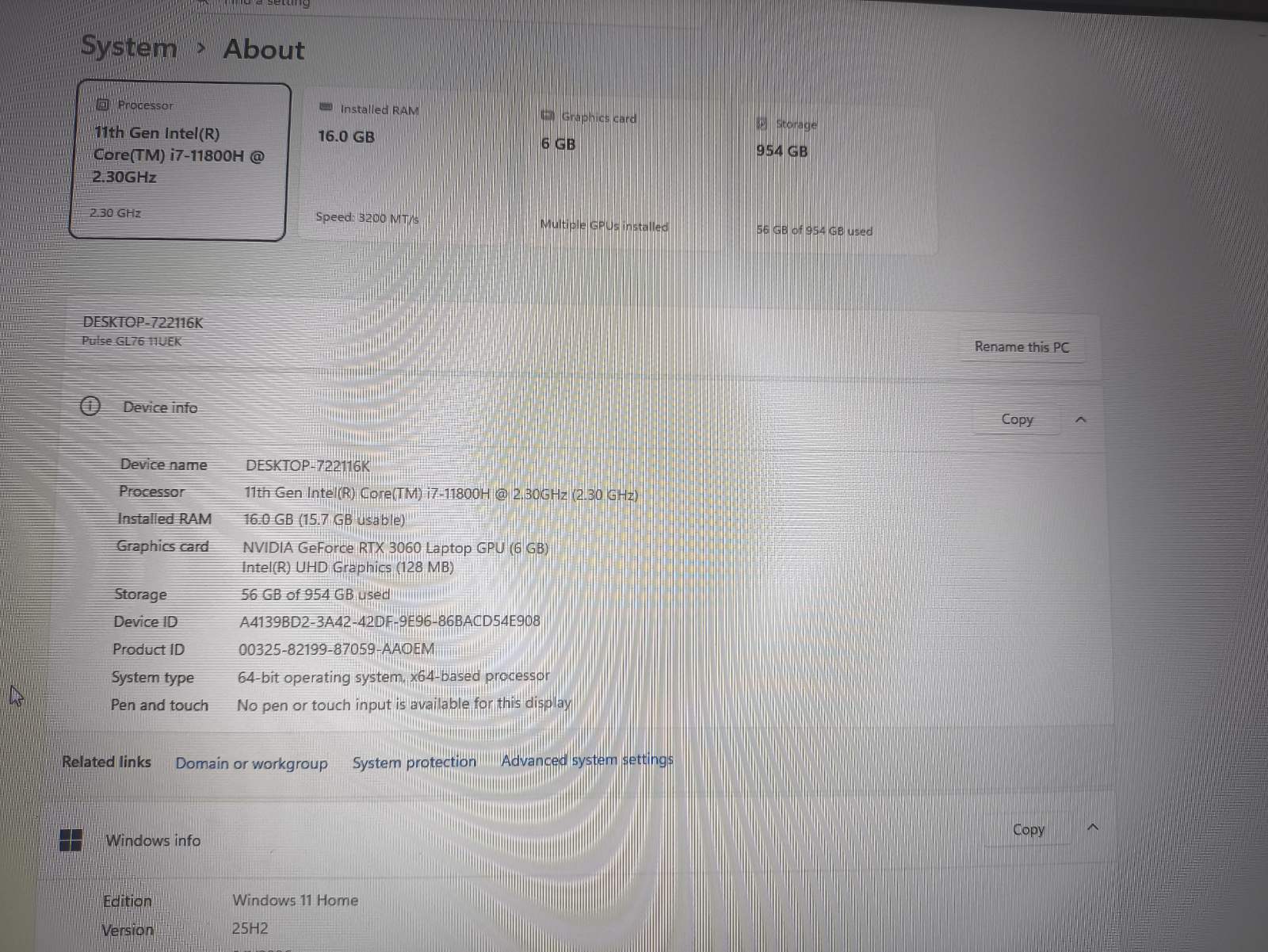 MSI Pulse GL76 17.3 FHD IPS 144Hz i7-11800H 16GB 1TB SSD RTX 3060 6GB 10% - Image 4