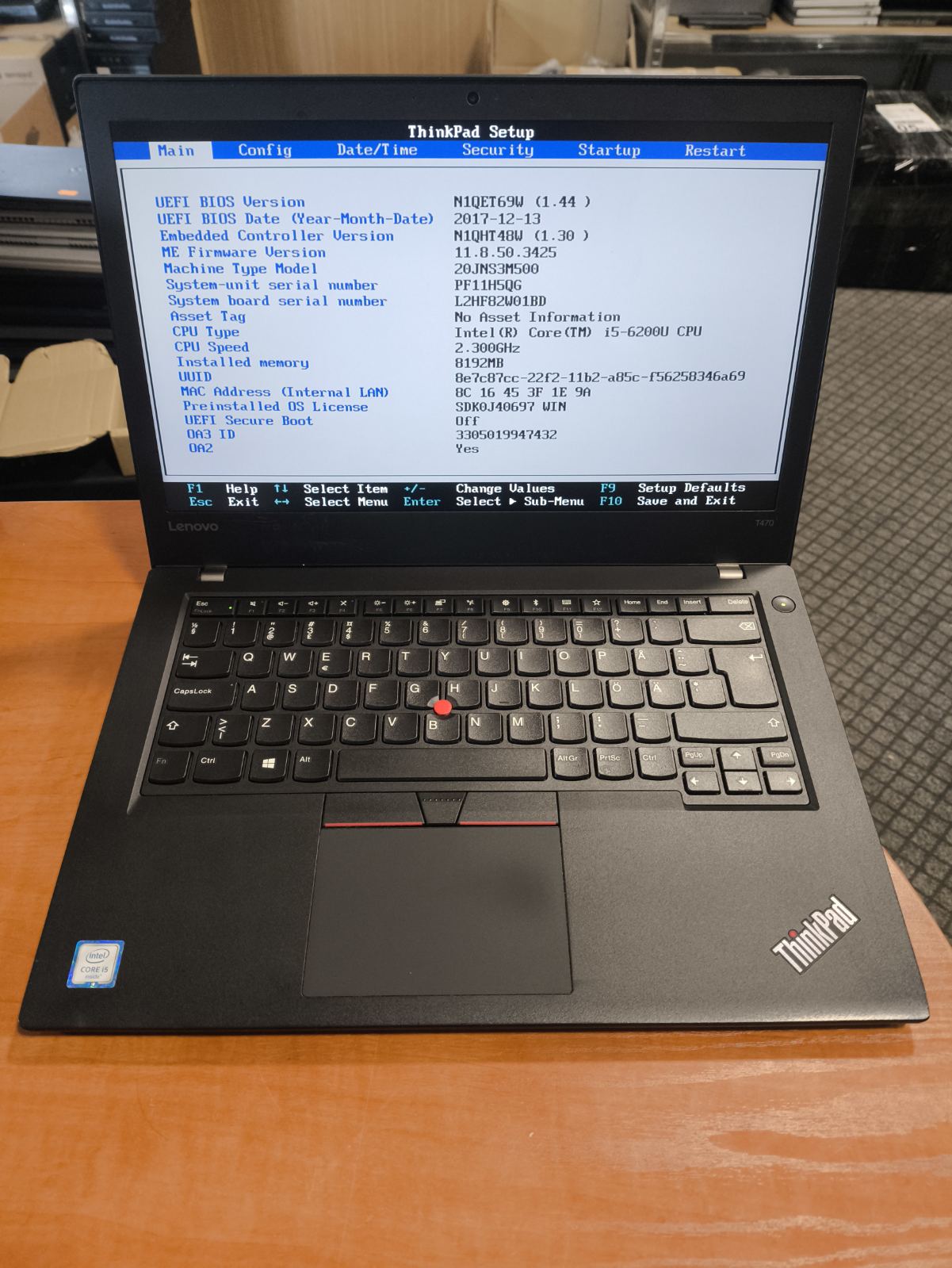 Lenovo Thinkpad T470 14.0 Fhd Ips i5-6200U 8GB 256GB SSD Viena išorinė baterija padidintos talpos 15%