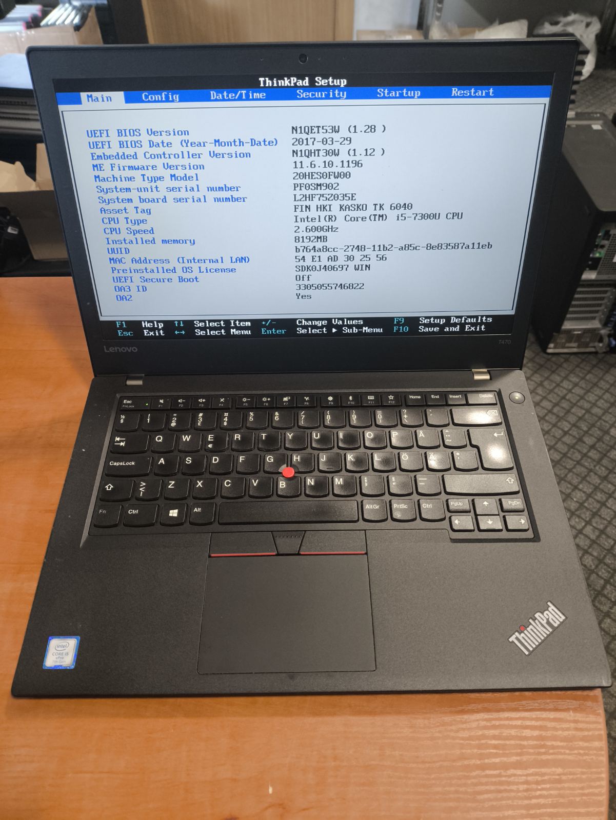 Lenovo Thinkpad T470 14.0 Fhd Ips i5-7300U 8GB 256GB SSD Viena išorinė baterija padidintos talpos 10%