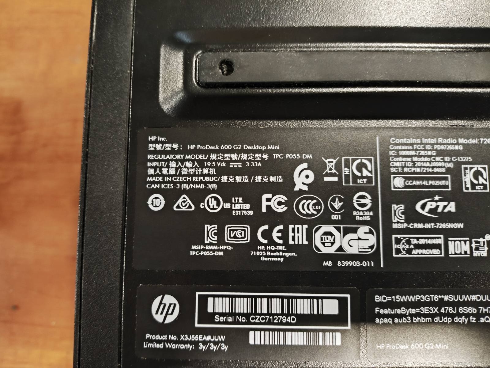 HP ProDesk 600 G2 Mini PC i5-6500T 8GB 128GB SSD Display port 2vnt, ir VGA 1vnt, Wifi - Image 3