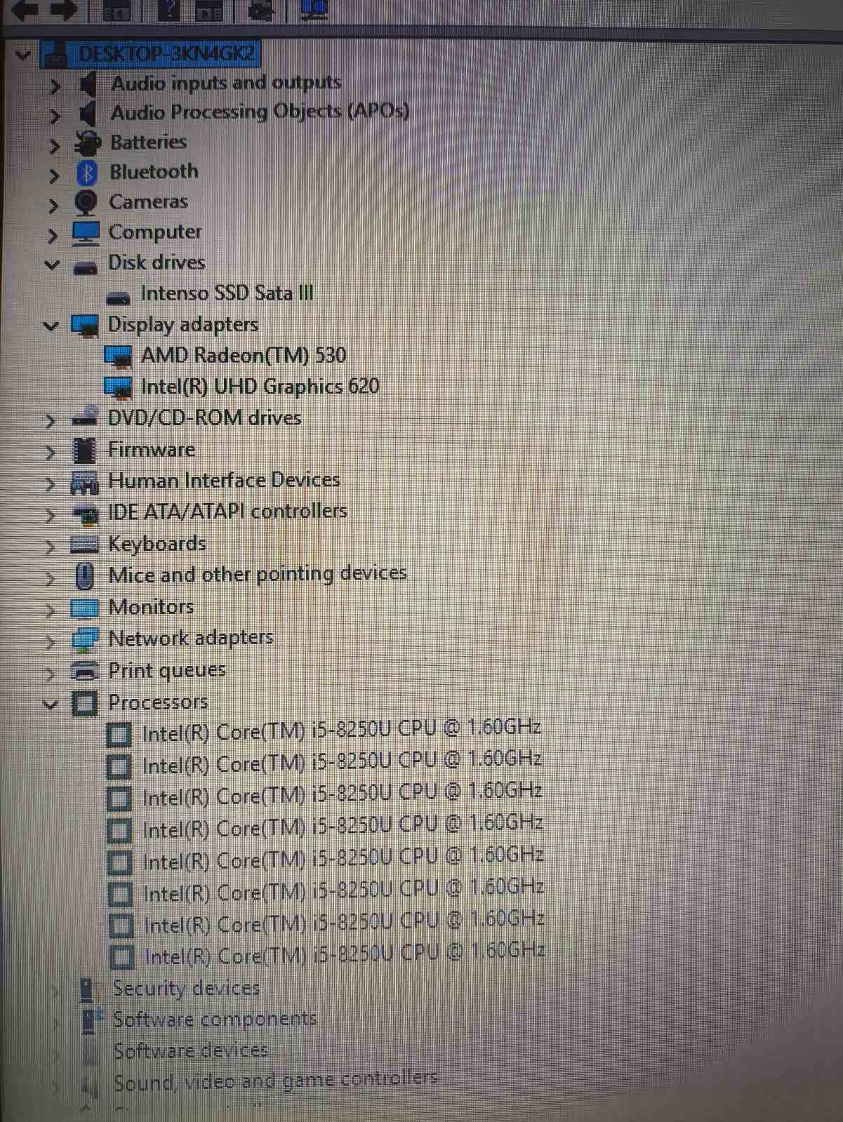Lenovo IdeaPad 320S-15IKB 15.6HD TN i5-8250U, 8GB, 256GB SSD, AMD Radeon R530 2GB DDR5 GPU, 27%, Nėra windows licenzijos. - Image 5
