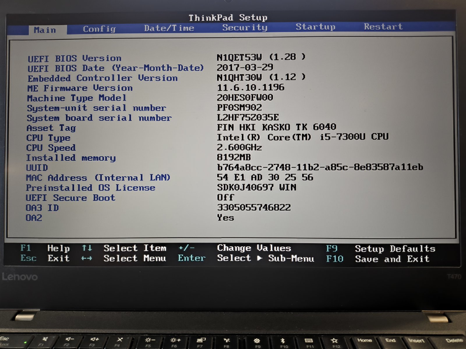 Lenovo Thinkpad T470 14.0 Fhd Ips i5-7300U 8GB 256GB SSD Viena išorinė baterija padidintos talpos 10% - Image 4