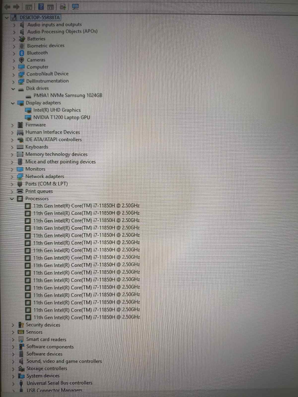 Dell Precision 3561, 15.6" FHD IPS i7-11850H 64GB 1TB SSD Quadro T1200 4GB 56% - Image 5