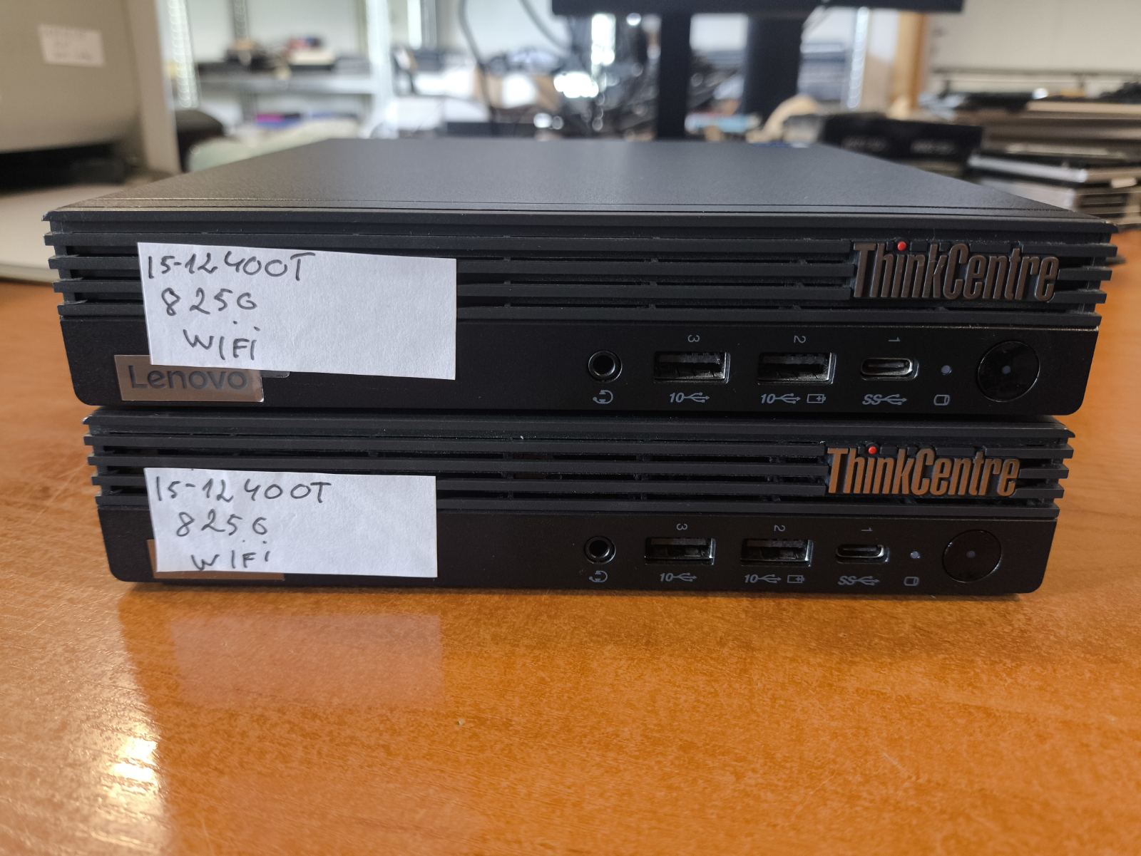 Lenovo ThinkCentre M70q Gen 3 i5-12400T 8GB 256GB SSD Wifi, HDMI, DP jungtys 2vnt, Com port 1vnt