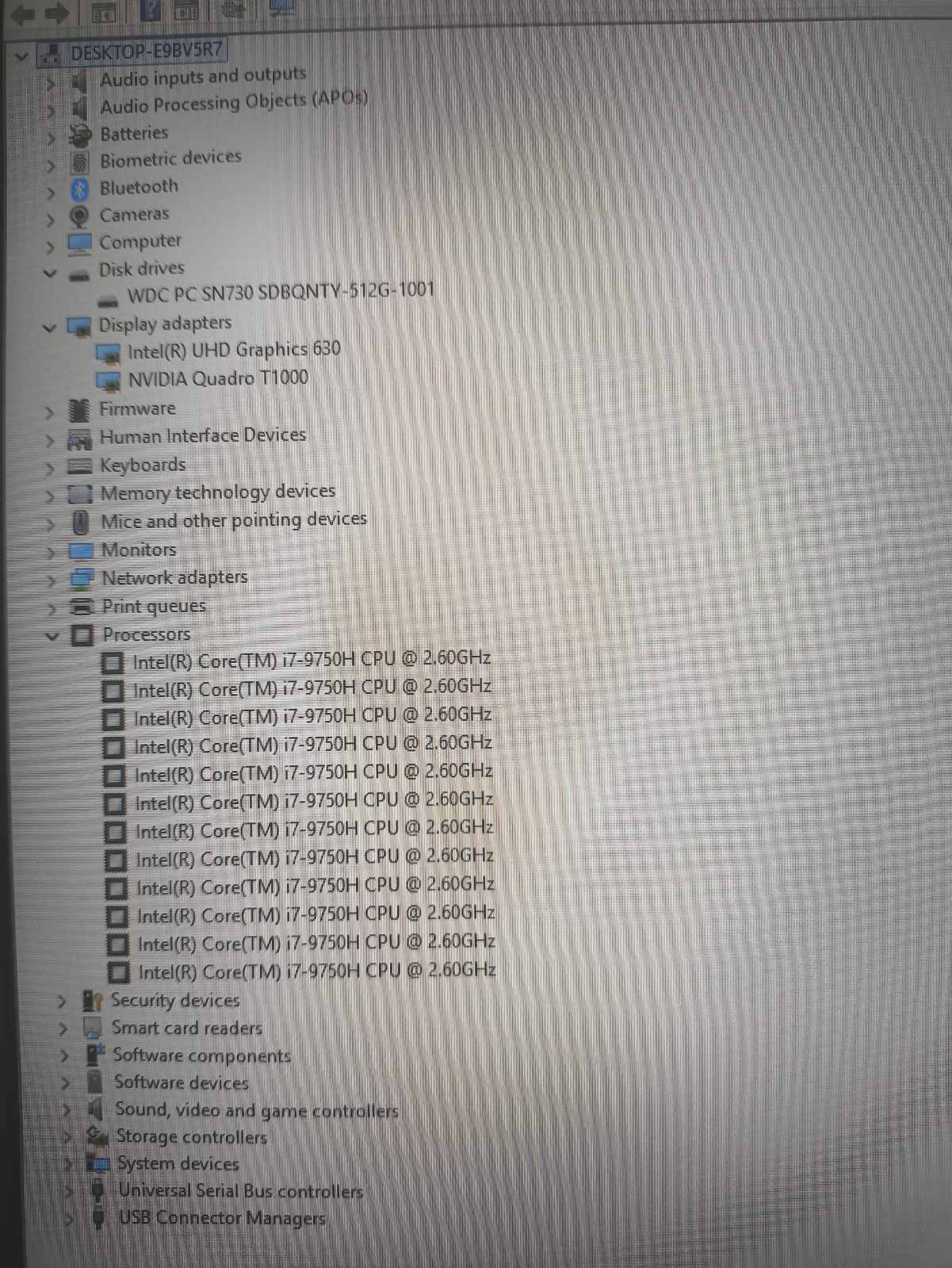 LENOVO ThinkPad P1 Gen2 15.6 FHD IPS 60Hz i7-9750H 32GB 512GB SSD Nvidia Quadro T1000 4GB 19% - Image 5