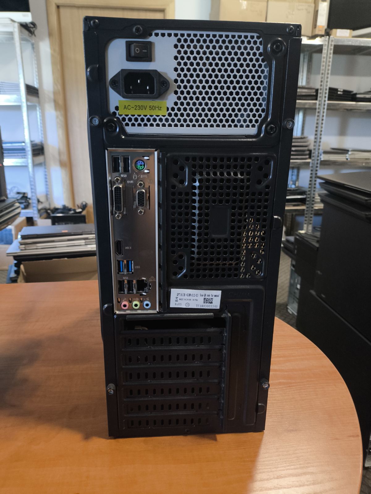 Standartinės jungtys PSU, MB i3-8100 8GB RAM 240GB SSD - Image 2