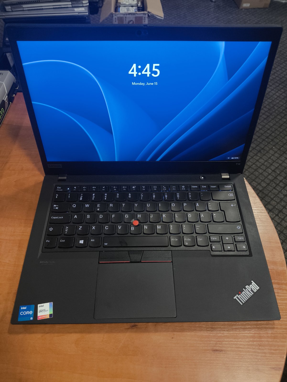 Lenovo ThinkPad T14 Gen2 14.0 Fhd Ips i5-1145G7 16gb 512gb 16%