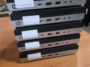 HP Prodesk 600 G3 Mini i5-6500T, 8GB 128GB SSD 3vnt Display port jungtys