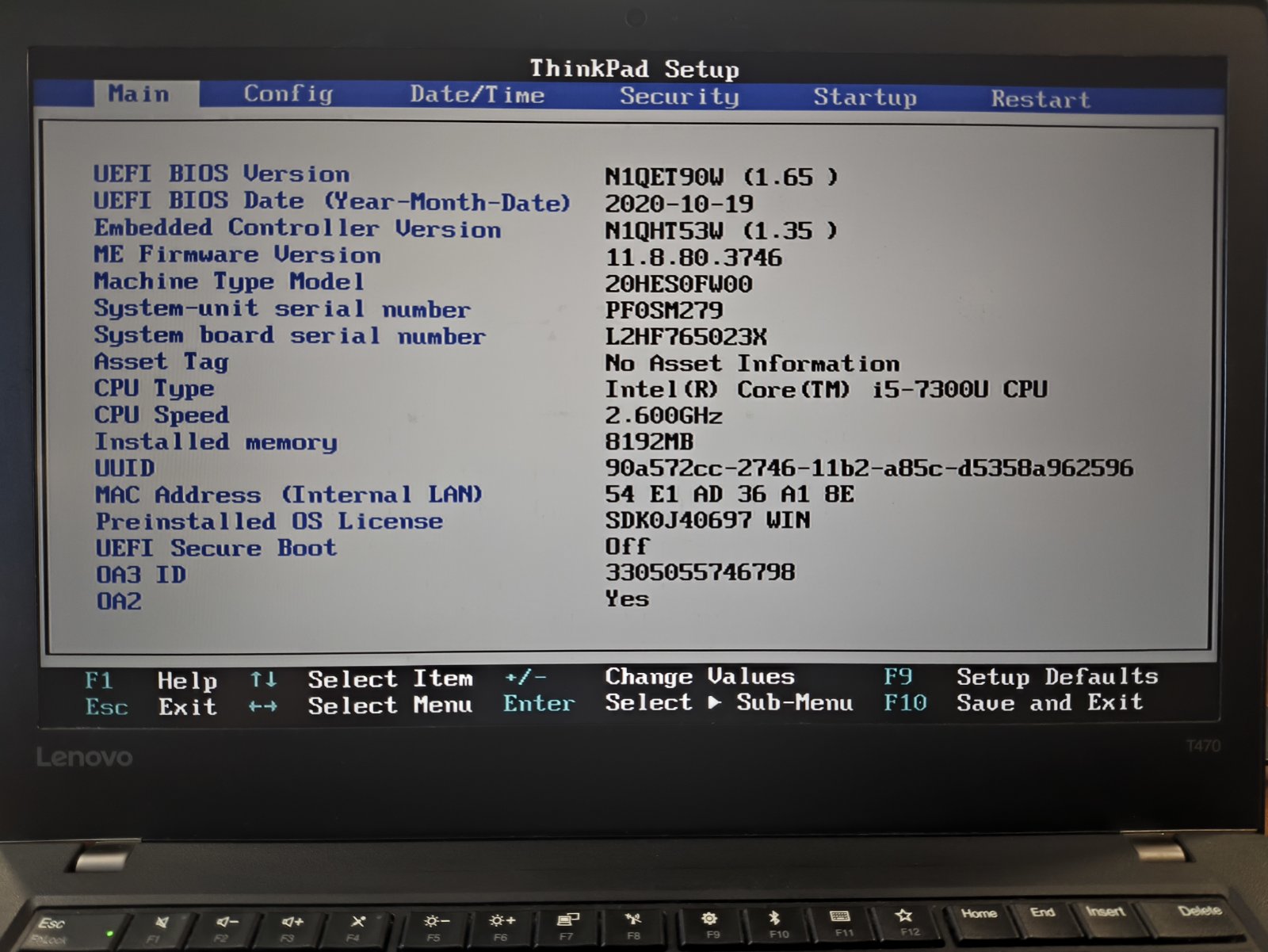 Lenovo Thinkpad T470 14.0 Fhd Ips i5-7300U 8GB 256GB SSD Viena išorinė baterija padidintos talpos 25% - Image 4
