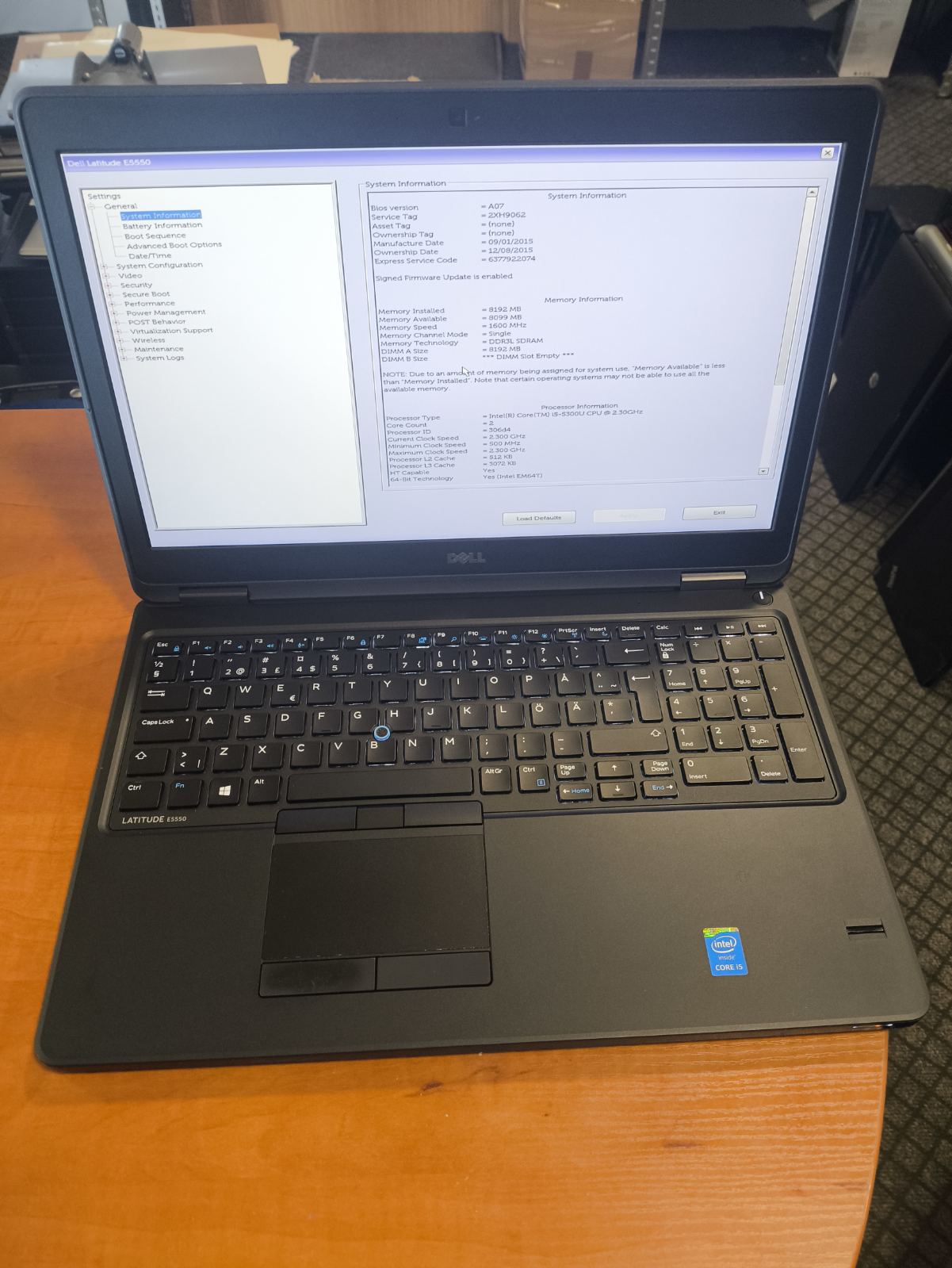Dell Latitude E5550 15.6 FHD IPS i5-5300U 8GB 128GB SSD 36%