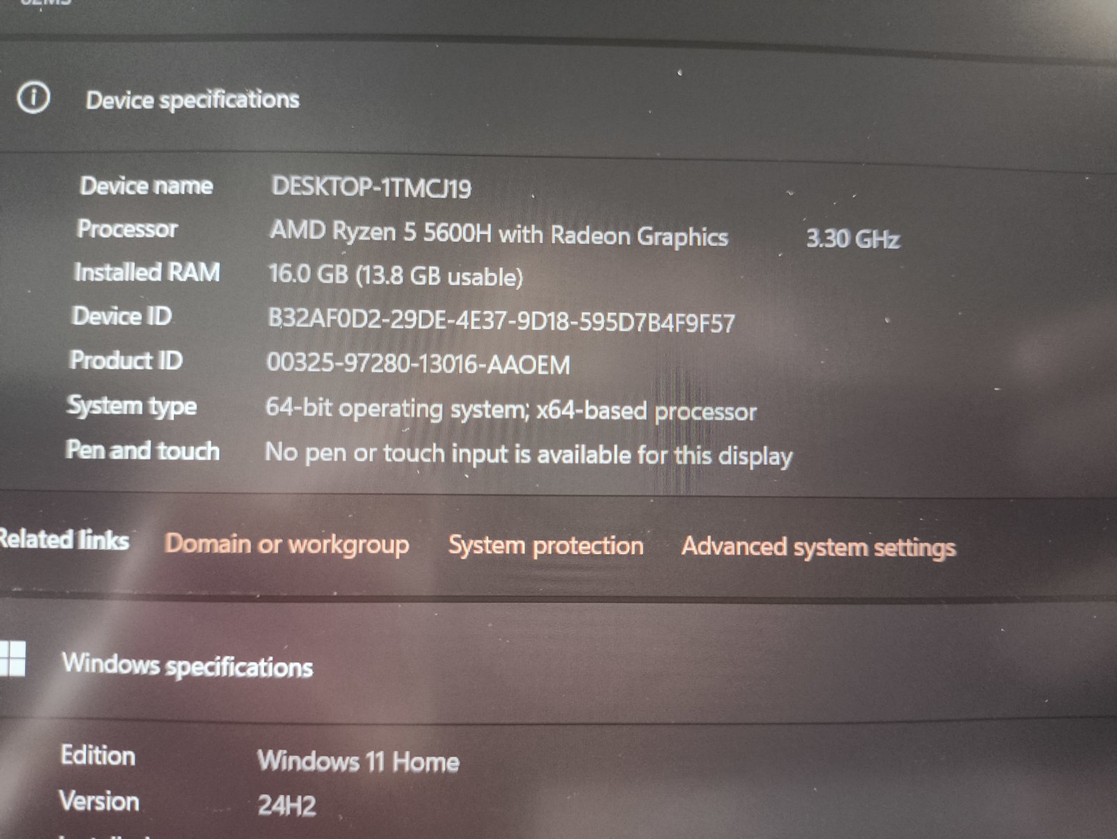 Lenovo Yoga Slim 7 Pro 14ACH5 14.0 2240*1400 Ryzen 5 5600H 16GB 256GB 21% - Image 4