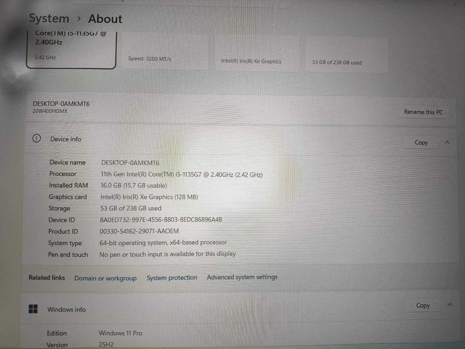 Lenovo Thinkpad T15 Gen2 15.6 FHD IPS i5-1135G7 16GB 256GB SSD 12% SU EKRANO/KORPUSO RIMTU DEFEKTU 100 Eur pigiau - Image 4