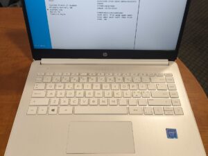 HP 14" FHD IPS Ekranas , Intel N4020 4GB RAM, BE SSD, BE ĮKROVIKLIO. UŽ Ekrano kainą