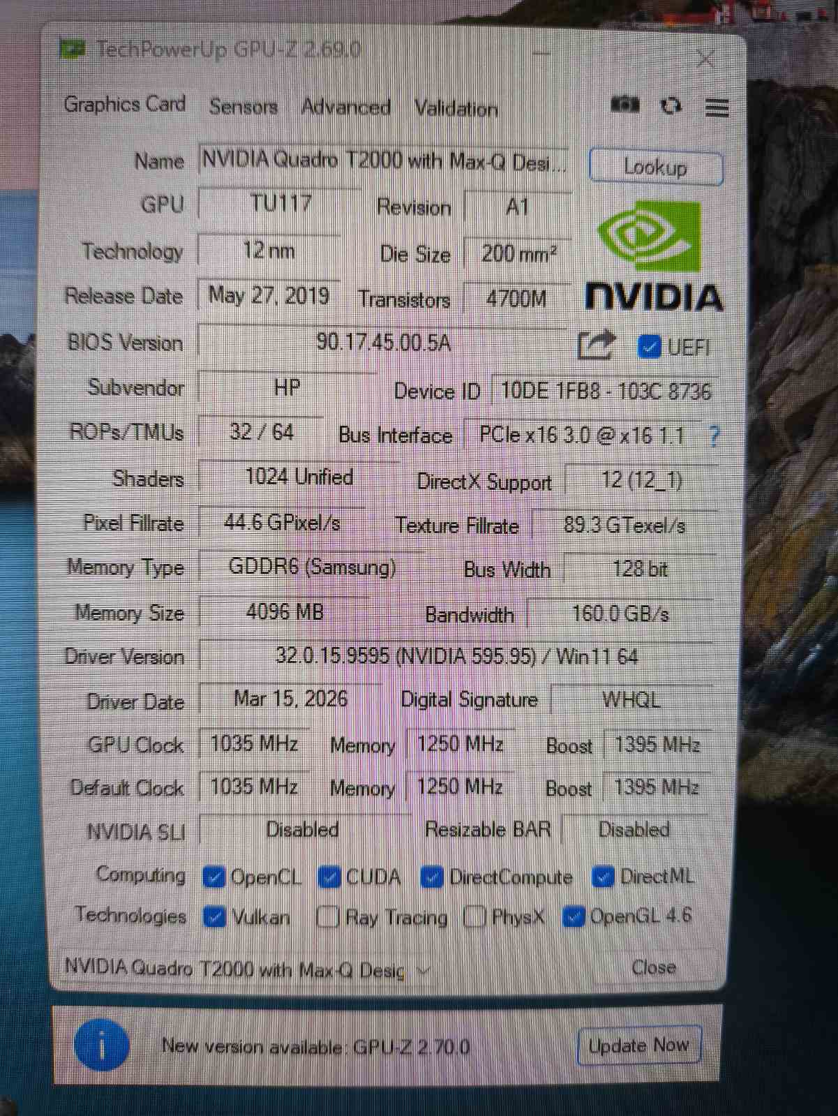 HP ZBook Studio G7 15.6 FHD IPS 400 Nit i7-10850H 32GB 512GB Quadro T2000 Max-Q 4GB 24% - Image 6