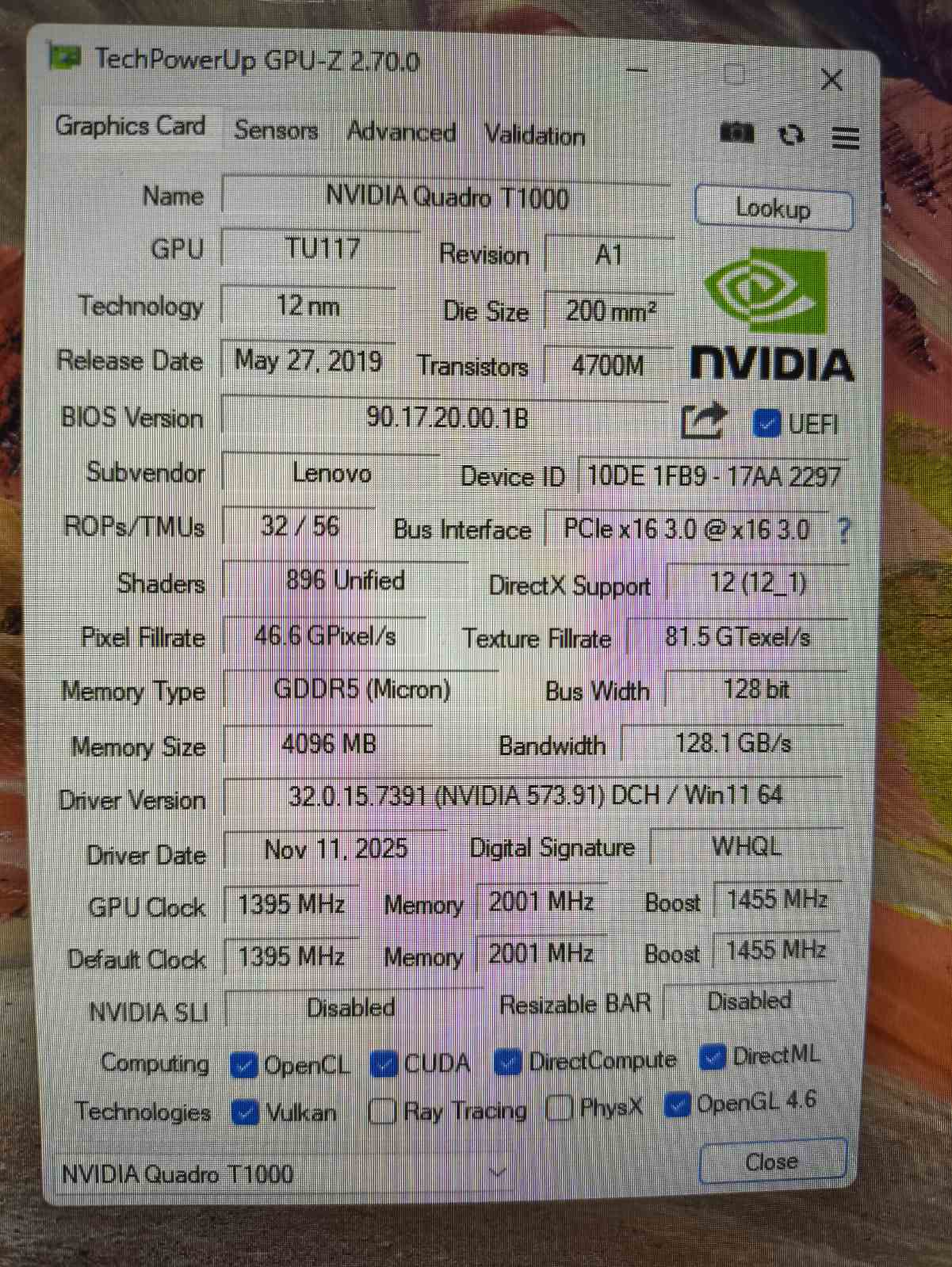 LENOVO ThinkPad P53 15.6 FHD IPS i7-9850H 16GB 256GB T1000 4GB 0% - Image 6