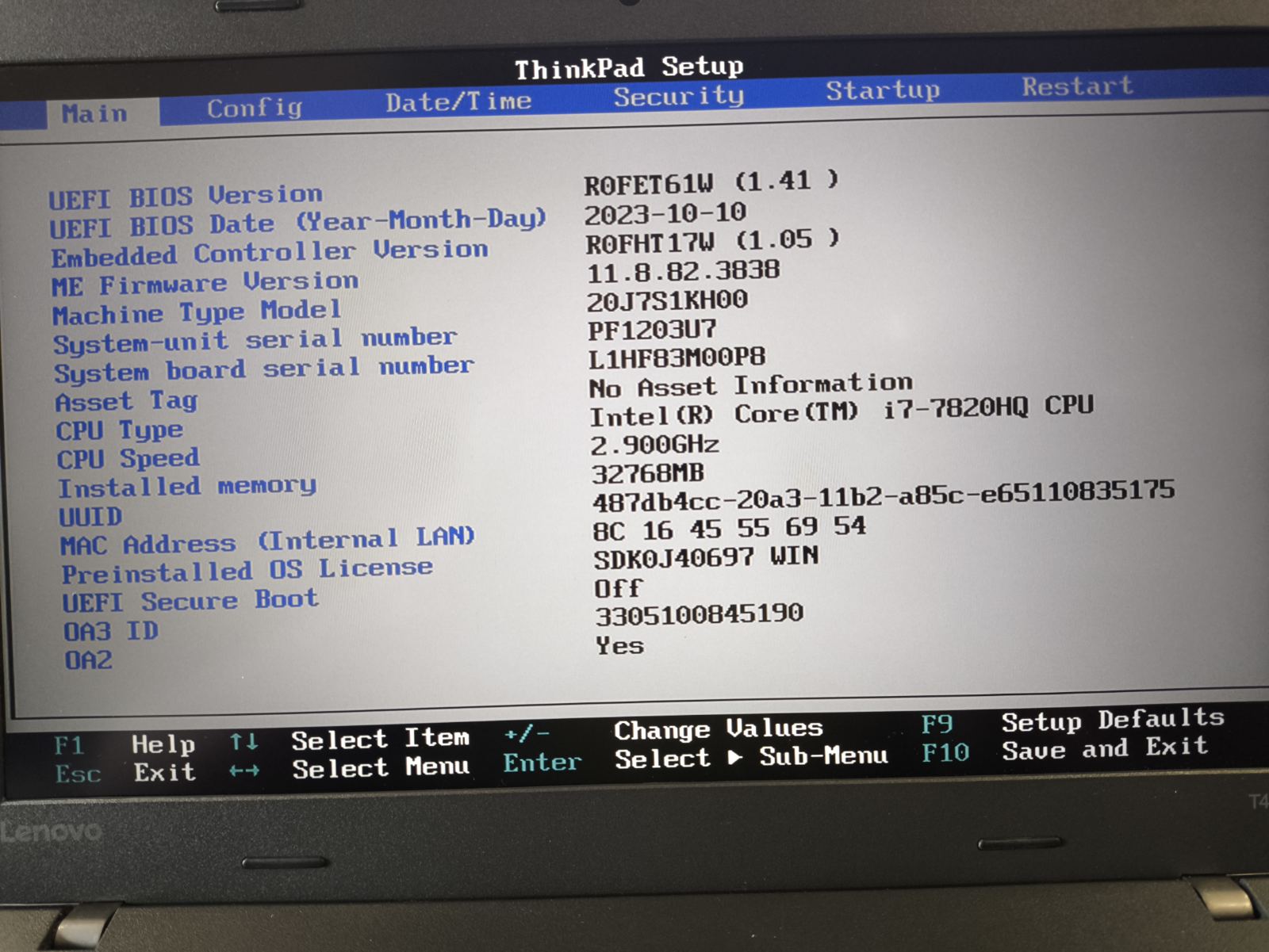 Lenovo ThinkPad T470p 14.0 FHD IPS Matinis i7-7820HQ 32GB 1TB SSD Nvidia 930 MX 2GB, 7% - Image 4