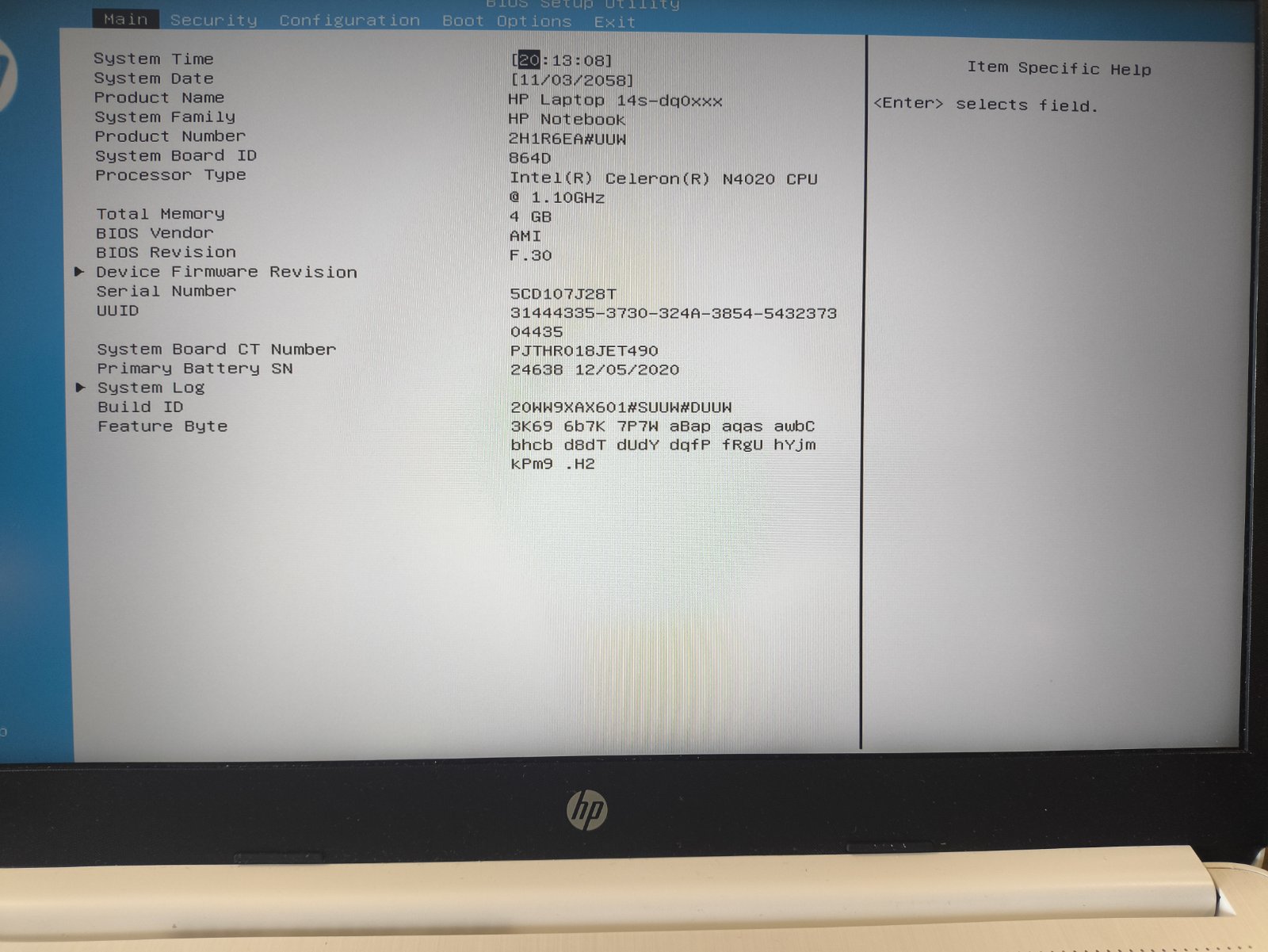 HP 14" FHD IPS Ekranas , Intel N4020 4GB RAM, BE SSD, BE ĮKROVIKLIO. UŽ Ekrano kainą - Image 4