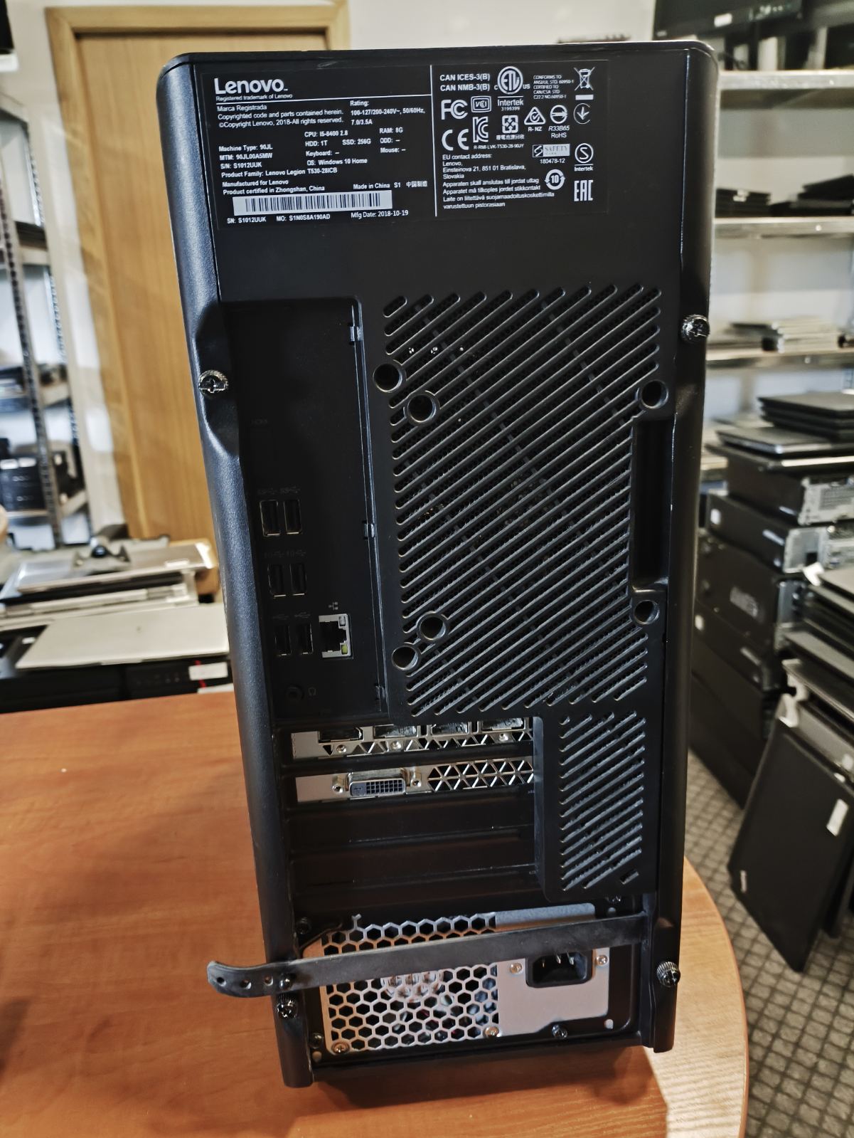 Lenovo Legion T530-28ICB i5-8400 8GB 256GB SSD + 1TB HDD, GTX 1060 3GB + Wifi yra - Image 2