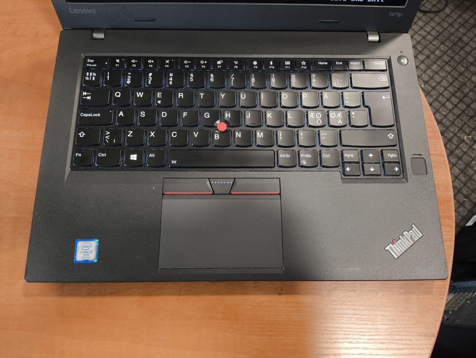 Lenovo ThinkPad T470p 14.0 FHD IPS Matinis i7-7820HQ 32GB 1TB SSD Nvidia 930 MX 2GB, 7% - Image 2