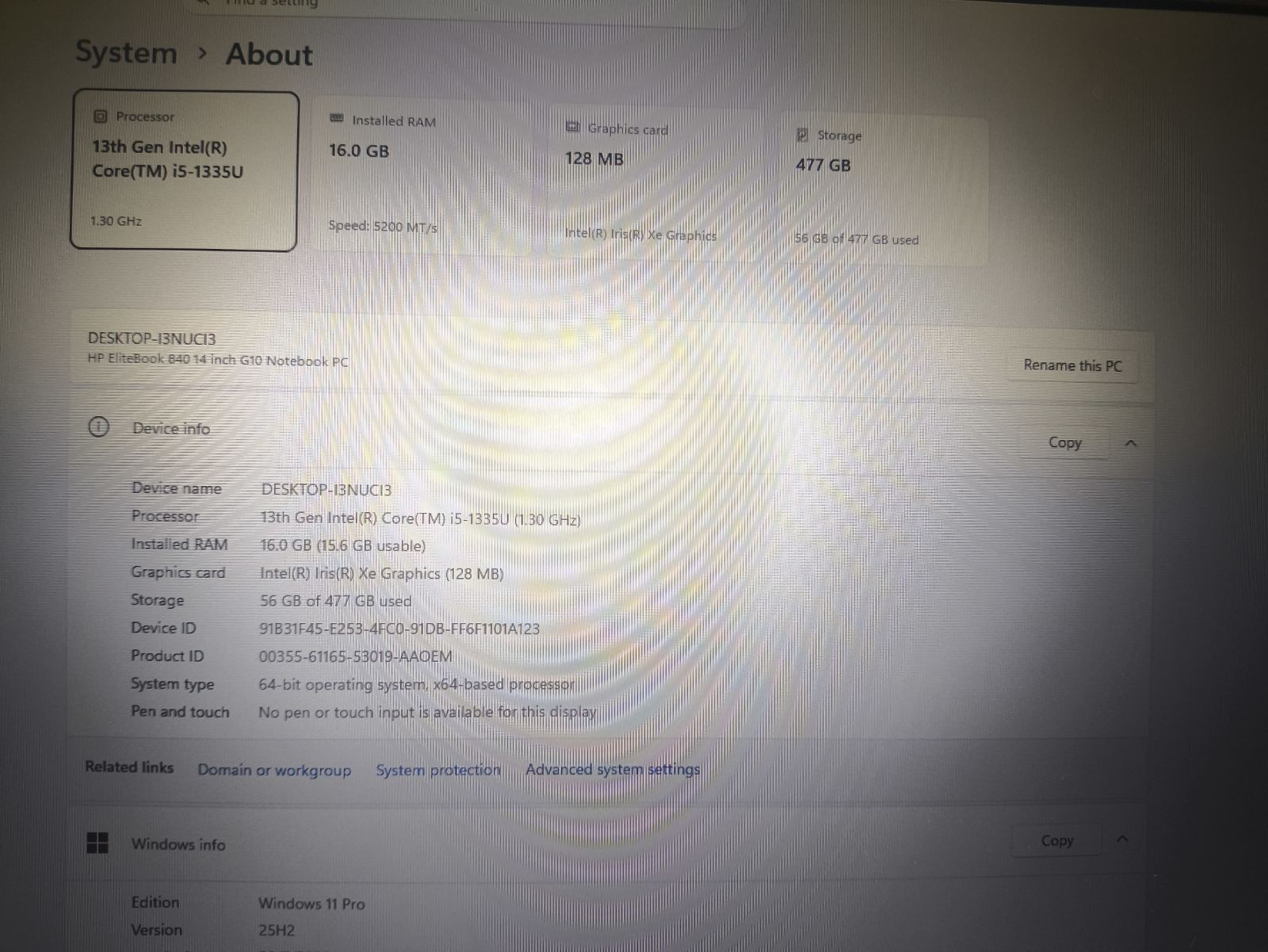 HP EliteBook 840 G10 14.0 FHD+ IPS i5-1335U 16GB 512GB SSD 24%, Windows 11 pro suinstaliuota - Image 5